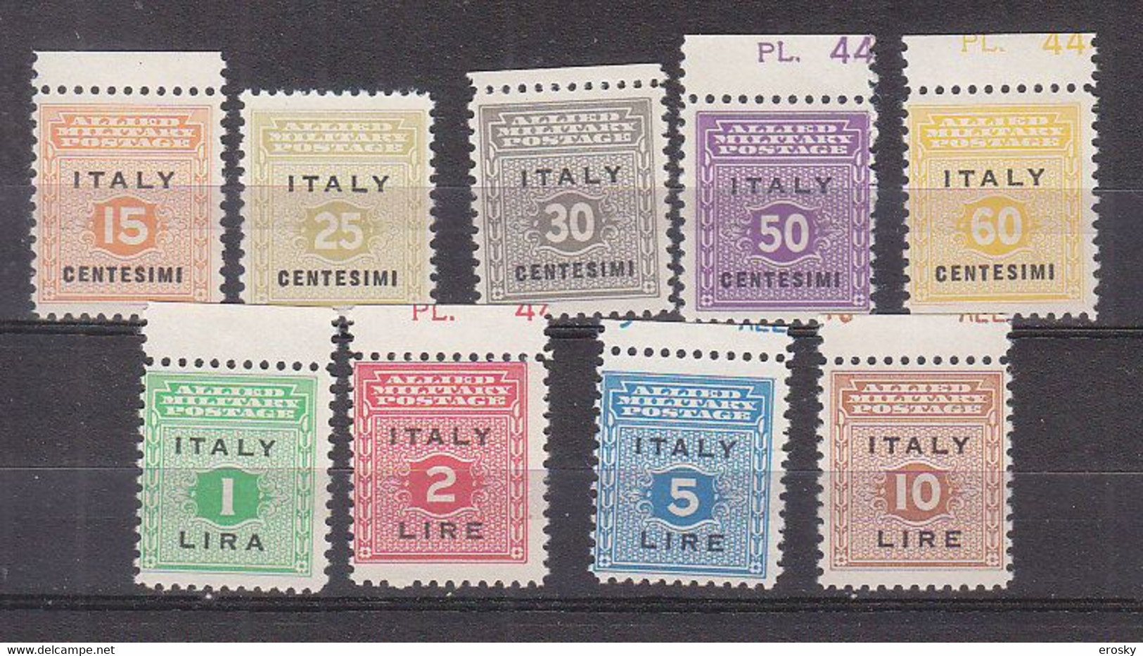 Z4221 - OCC. ANGLO AMERICANA SICILIA SASSONE N°1/9 ** - Occ. Anglo-américaine: Sicile