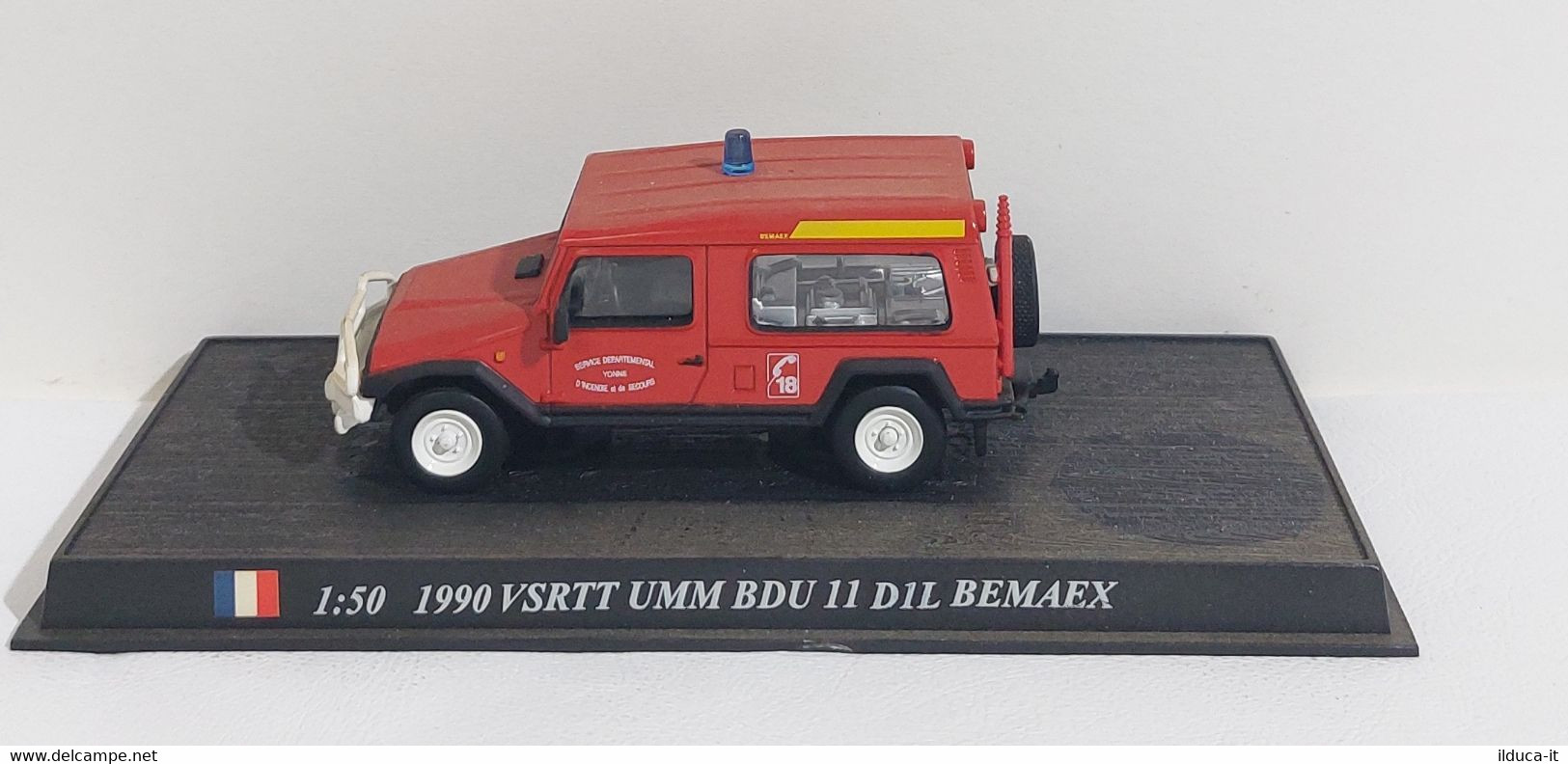 I108808 Ixo Hachette 1/50 - POMPIERS - France 1990 VSRTT UMM BDU 11 D1L BEMAEX - Camions, Bus Et Construction