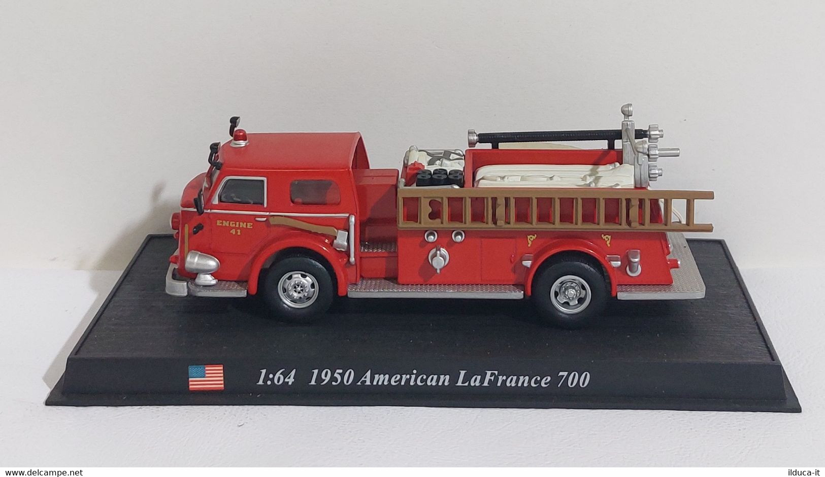 I108814 Ixo Hachette 1/64 - POMPIERS - USA 1950 American La France 700 - Camions, Bus Et Construction