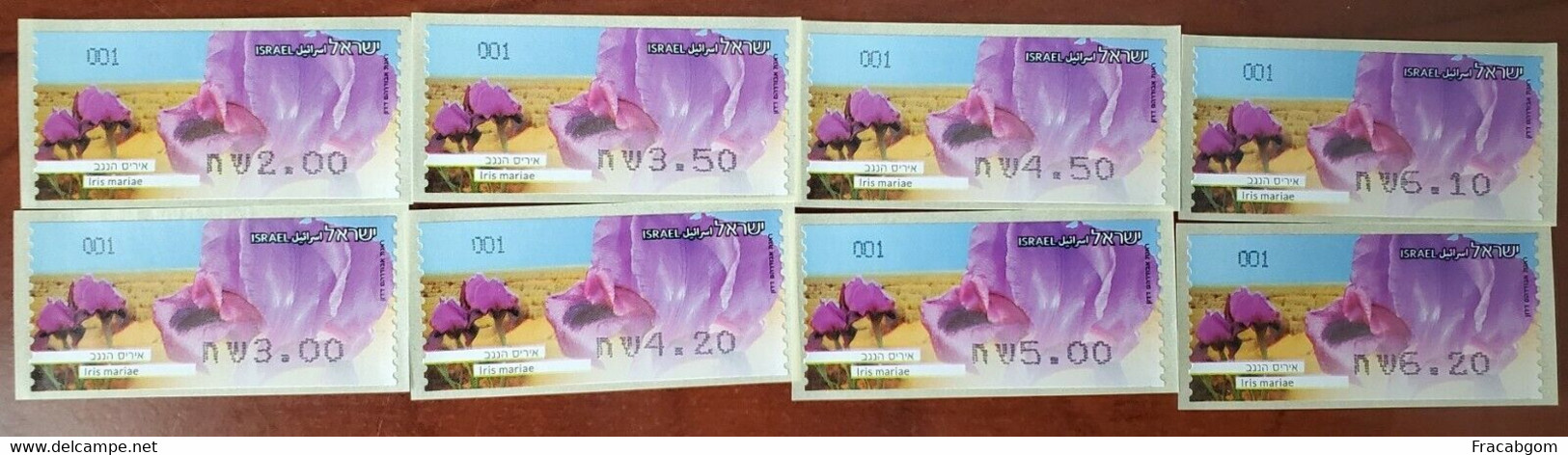 Israel 2013 Flowers Labels - Nuovi (senza Tab)