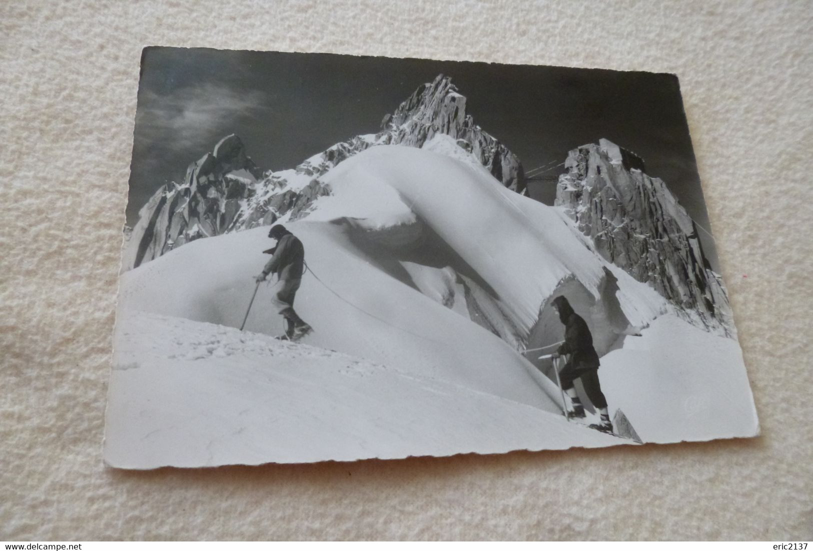 BELLE CARTE..."CHAMONIX..TELEFERIQUE".....FLAMME LES HOUCHES 18-7-1960 (re) - Alpinisme