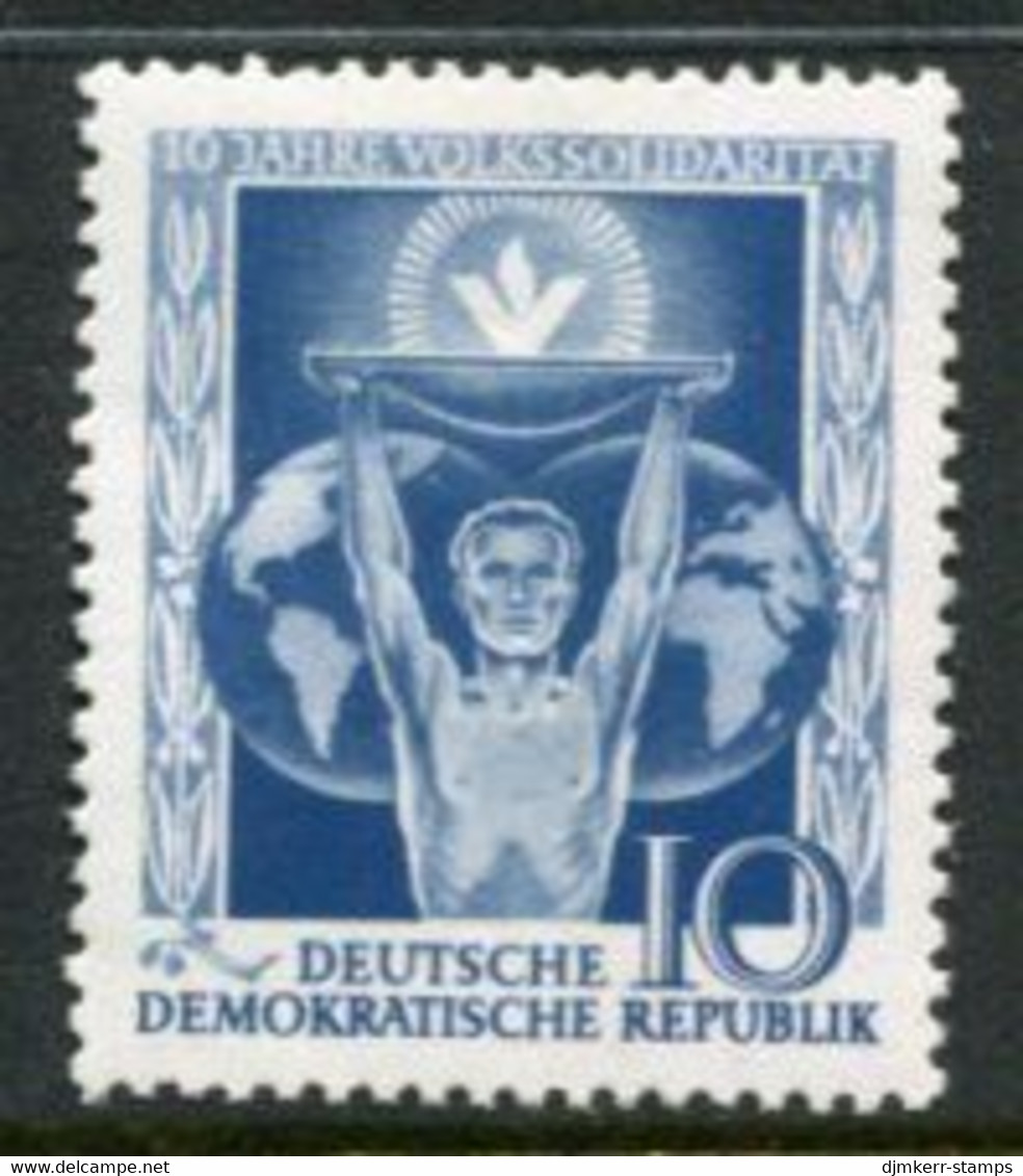 DDR / E. GERMANY 1955 People's Solidarity MNH / **.  Michel  484 - Ungebraucht