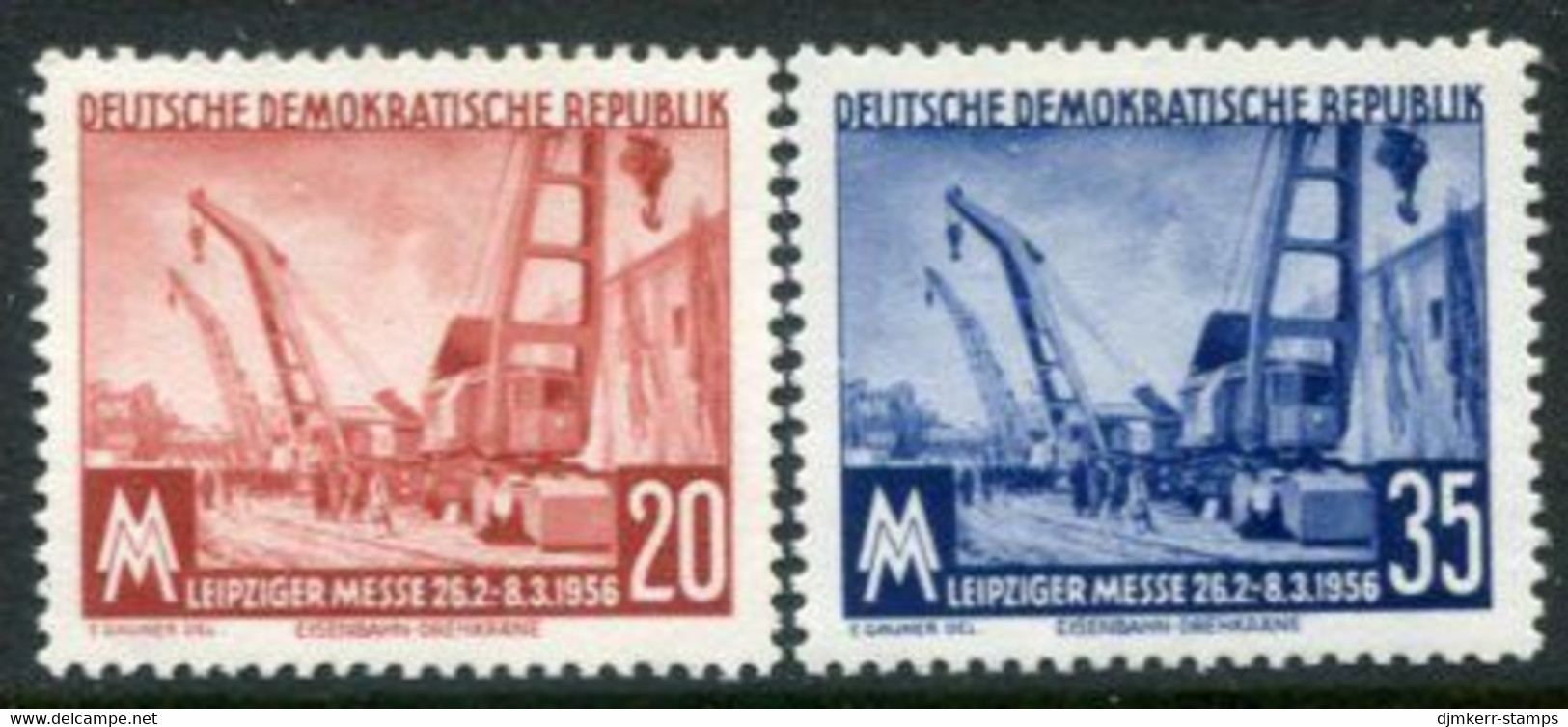 DDR / E. GERMANY 1956  Leipzig Spring Fair  MNH / **.  Michel  518-19 - Unused Stamps
