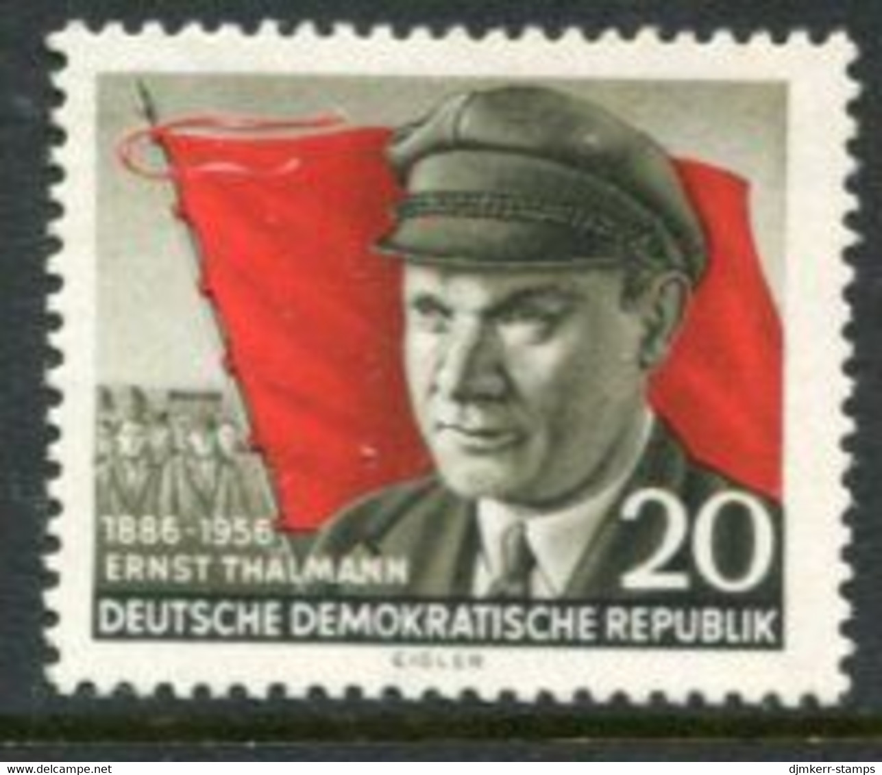 DDR / E. GERMANY 1956 Ernst Thälmann  MNH / **.  Michel  520 - Used Stamps