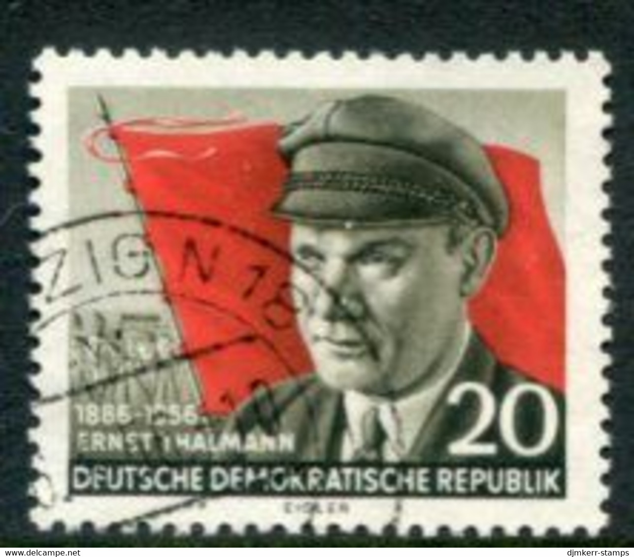 DDR / E. GERMANY 1956 Ernst Thälmann  Used.  Michel  520 - Used Stamps