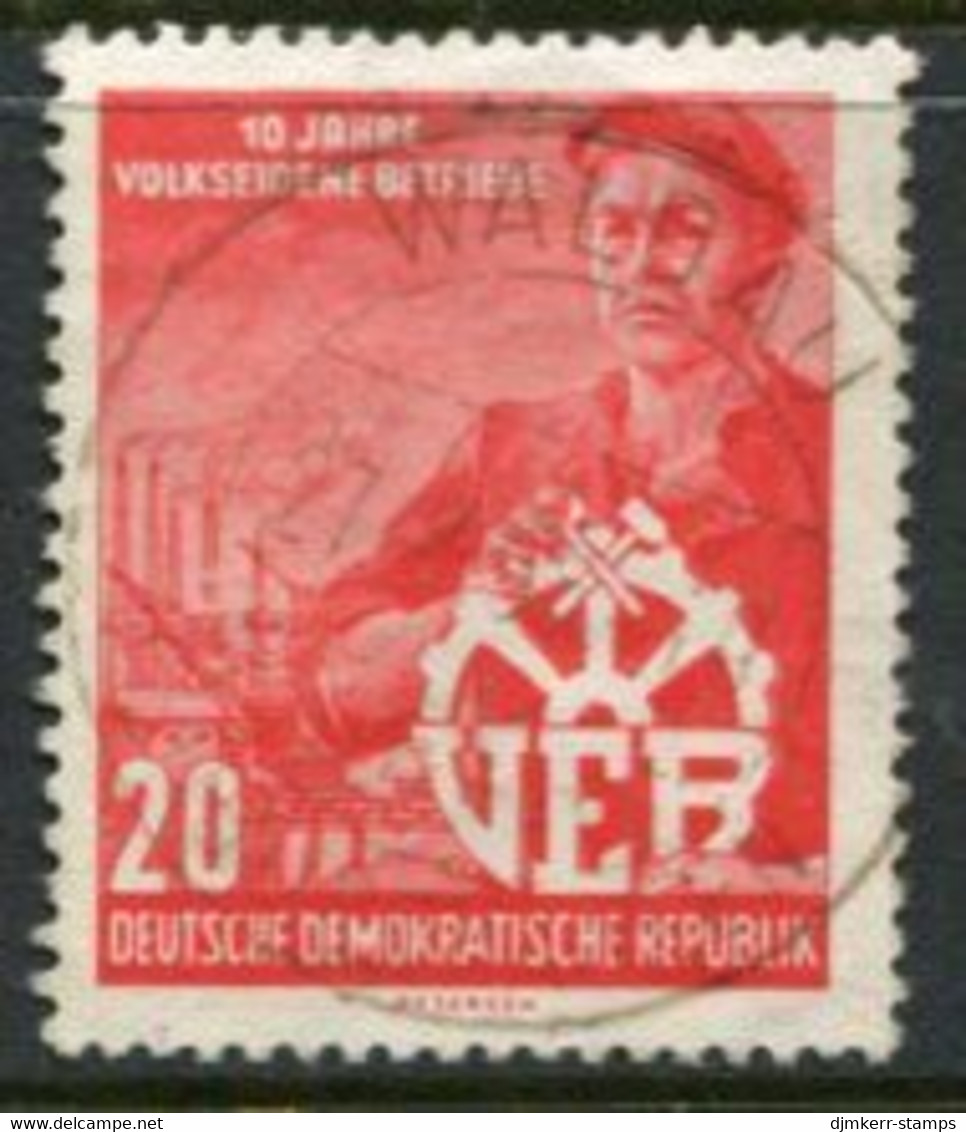 DDR / E. GERMANY 1956 VEB 10th Anniversary Used.  Michel  527 - Used Stamps