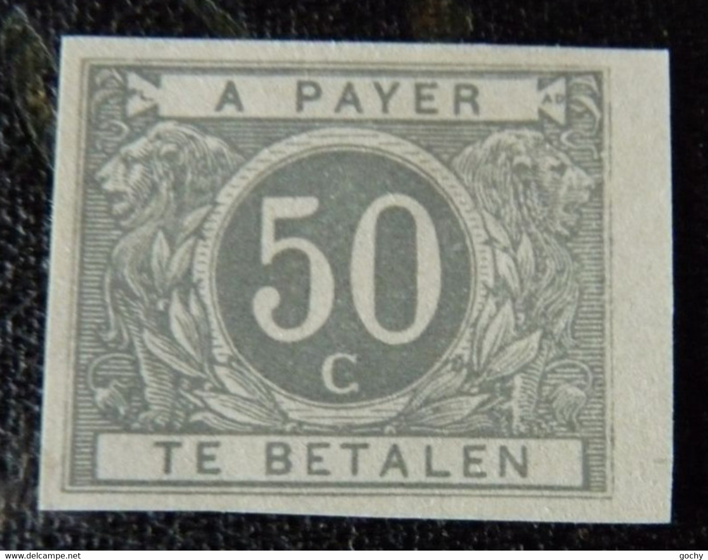 Belgium 1916  : TAXE :  TX 16 *  NON DENTELé GRIS PÂLE ;  Cat.: ??,00€ - Autres & Non Classés