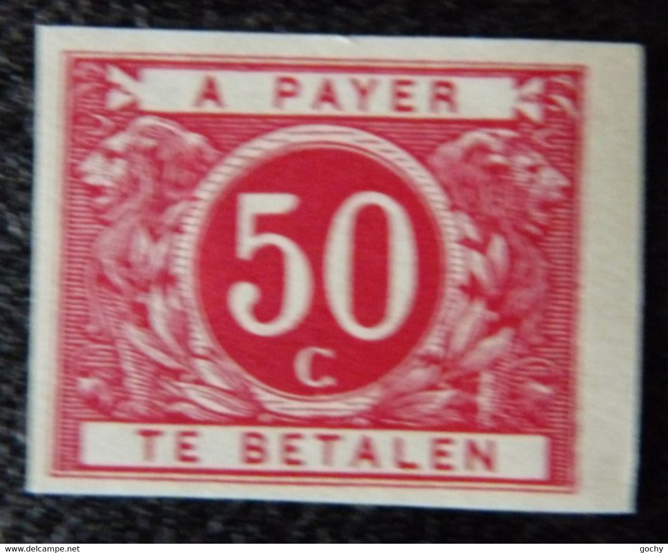 Belgium 1916  : TAXE :  TX 16 *  NON DENTELé ROUGE ;  Cat.: ??,00€ ESSAI DE COULEUR - Other & Unclassified
