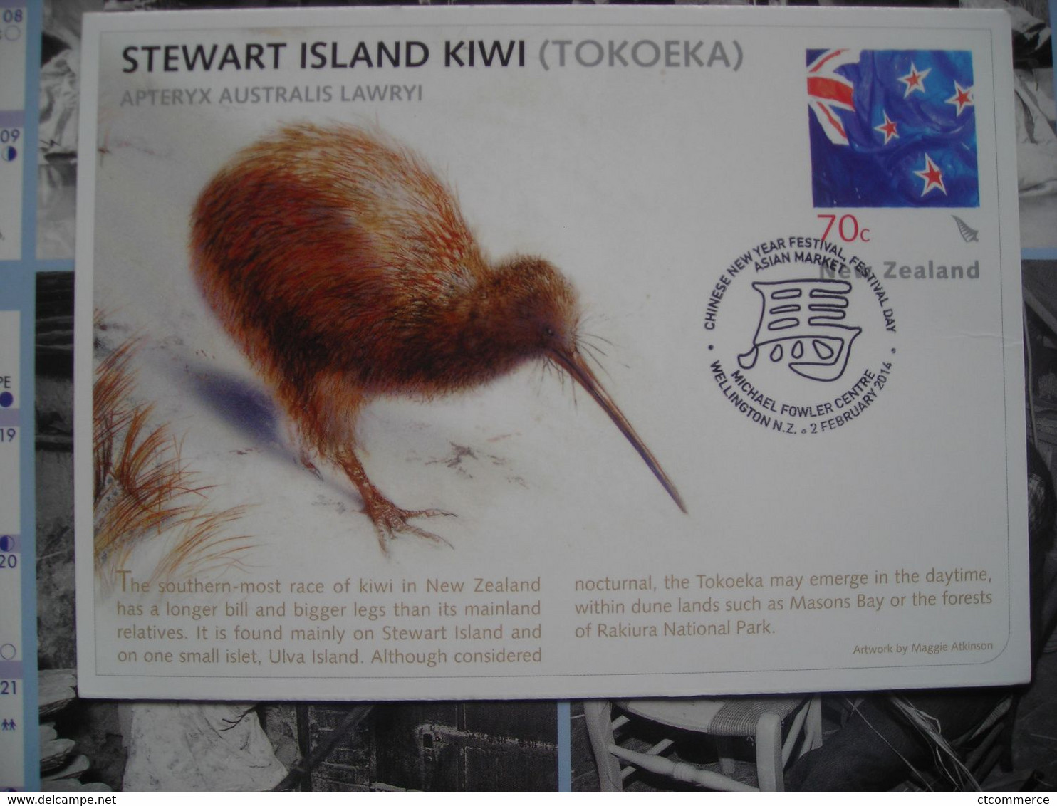 2014 Chinese New Year Festival & Market Day Auckland. Michael Fowler Centre, Carte Kiwi New Zealand - Postal Stationery