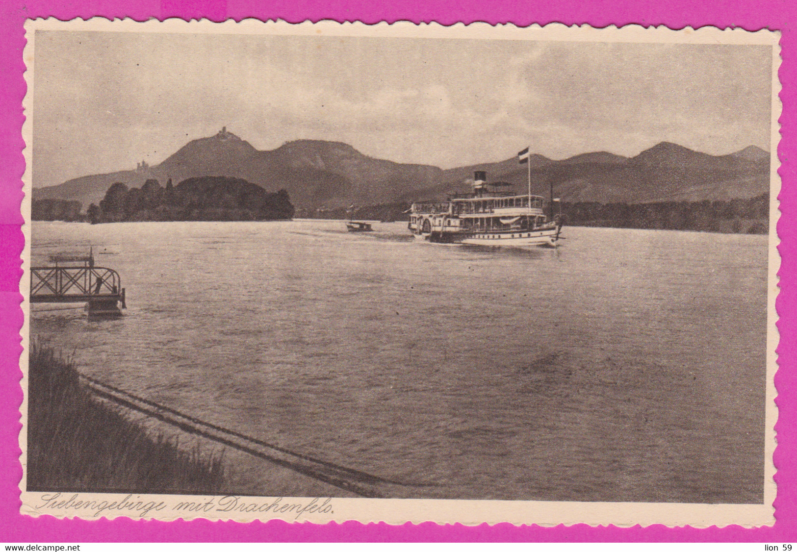 282700 / Germany - Der Drachenfels Ist Ein Berg Im Siebengebirge Am Rhein Steam Ship PC Deutschland Allemagne - Drachenfels