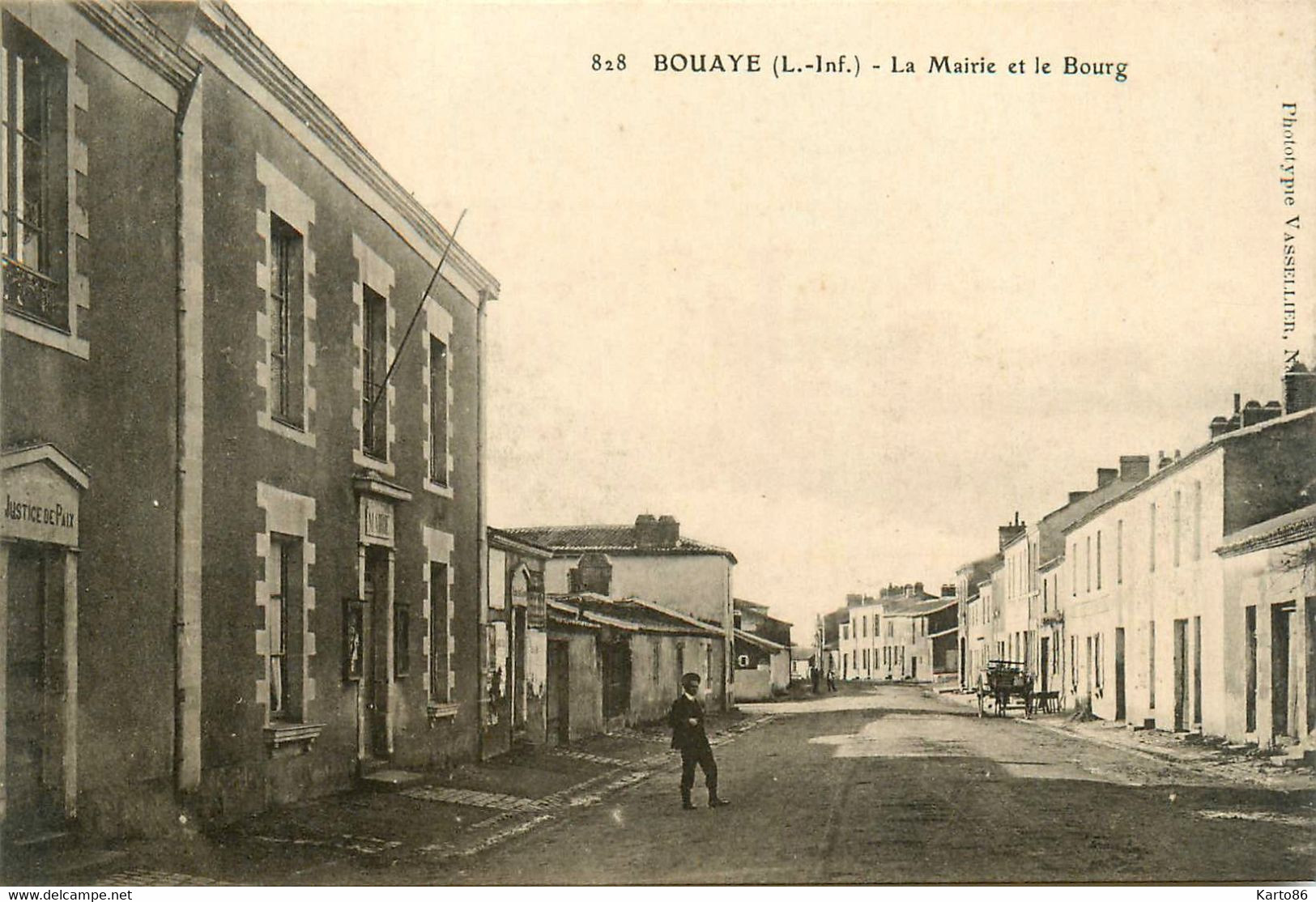 Bouaye * Rue De La Mairie Et Le Bourg * Justice De Paix - Bouaye