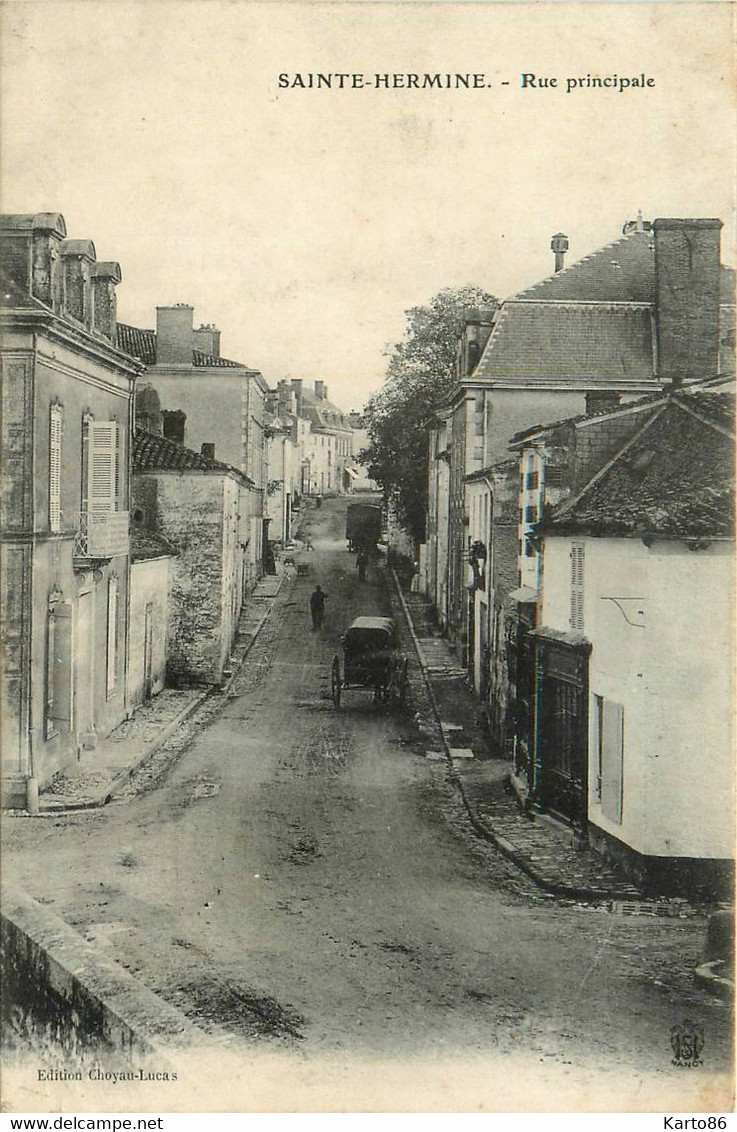 Ste Hermine * La Rue Principale Du Village - Sainte Hermine