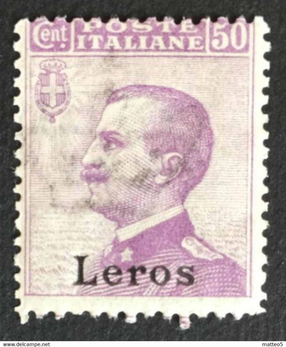 1912 - Italia Regno - Isole Dell' Egeo -  Leros 50 Cent. - Nuovo - Egeo (Lero)