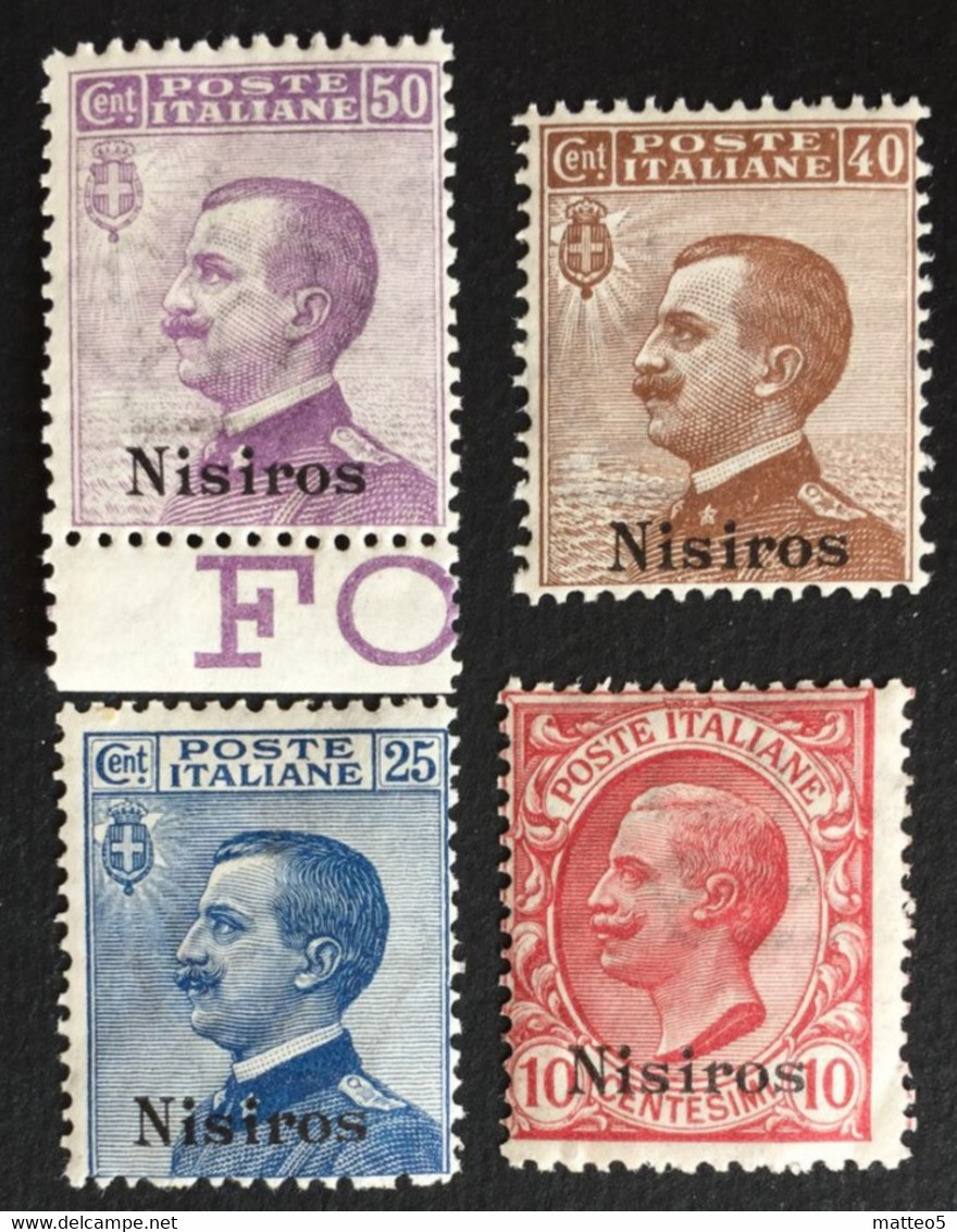 1912 - Italia Regno - Isole Dell'Egeo - Nisiros . 4 Valori - Nuovi - Aegean (Nisiro)