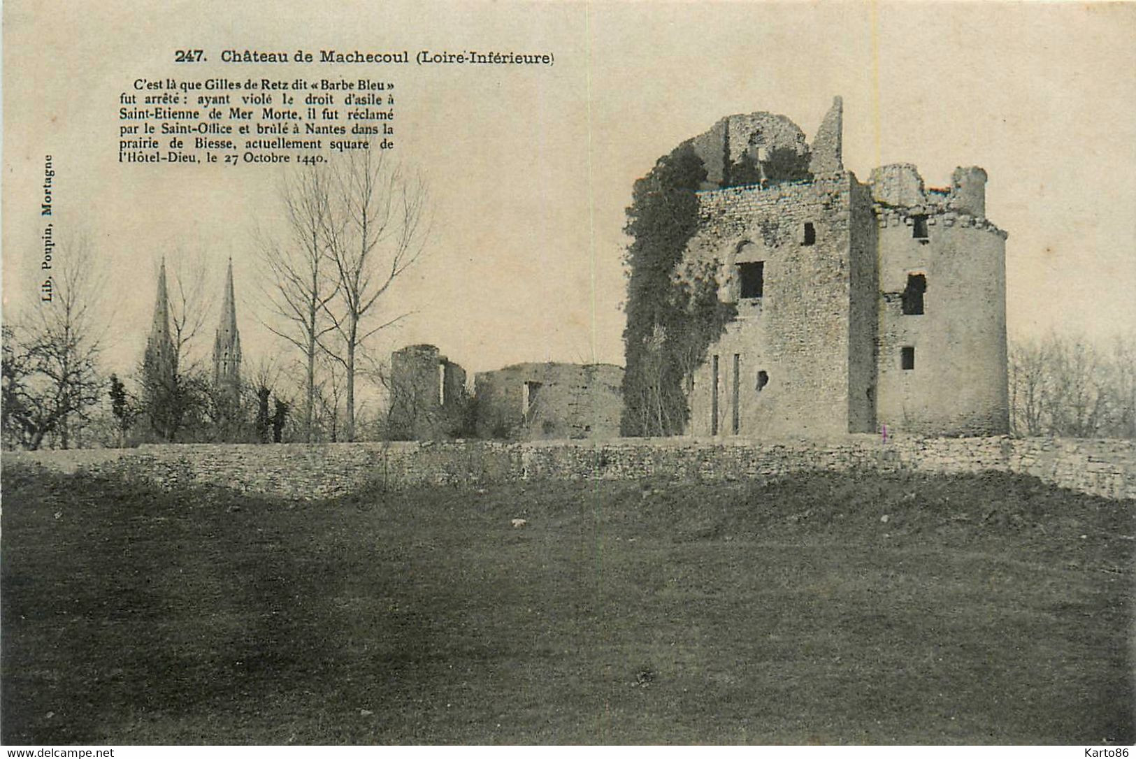 Machecoul * Les Ruines Du Château De La Commune - Machecoul