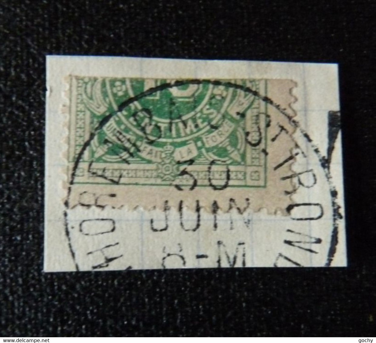 Belgium 1870 : TAXE :  TX 1 Obli   ;  Cat.: 30,00€  Demi Timbre Sur Fragment - Altri & Non Classificati