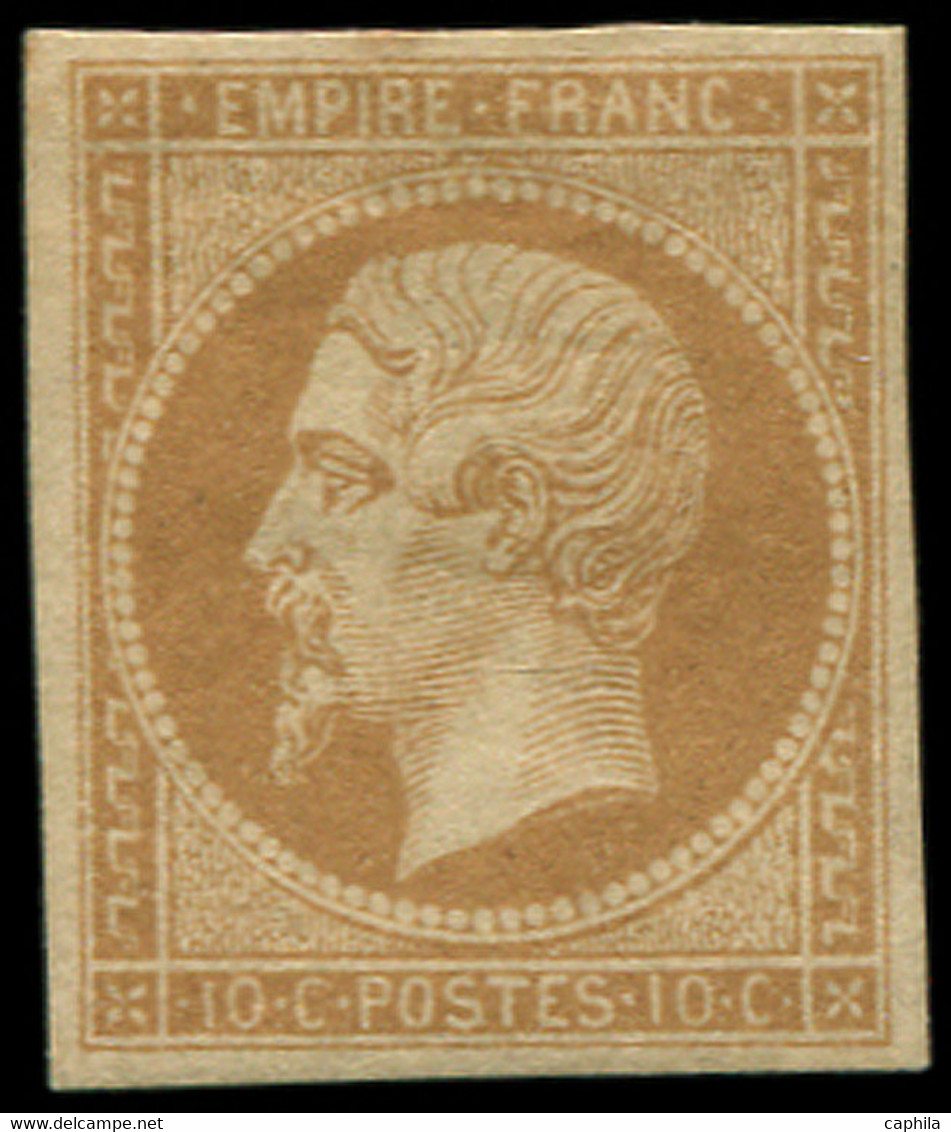 * FRANCE - Poste - 13A, Type I, Signé Scheller: 10c. Brun-clair - 1853-1860 Napoleon III