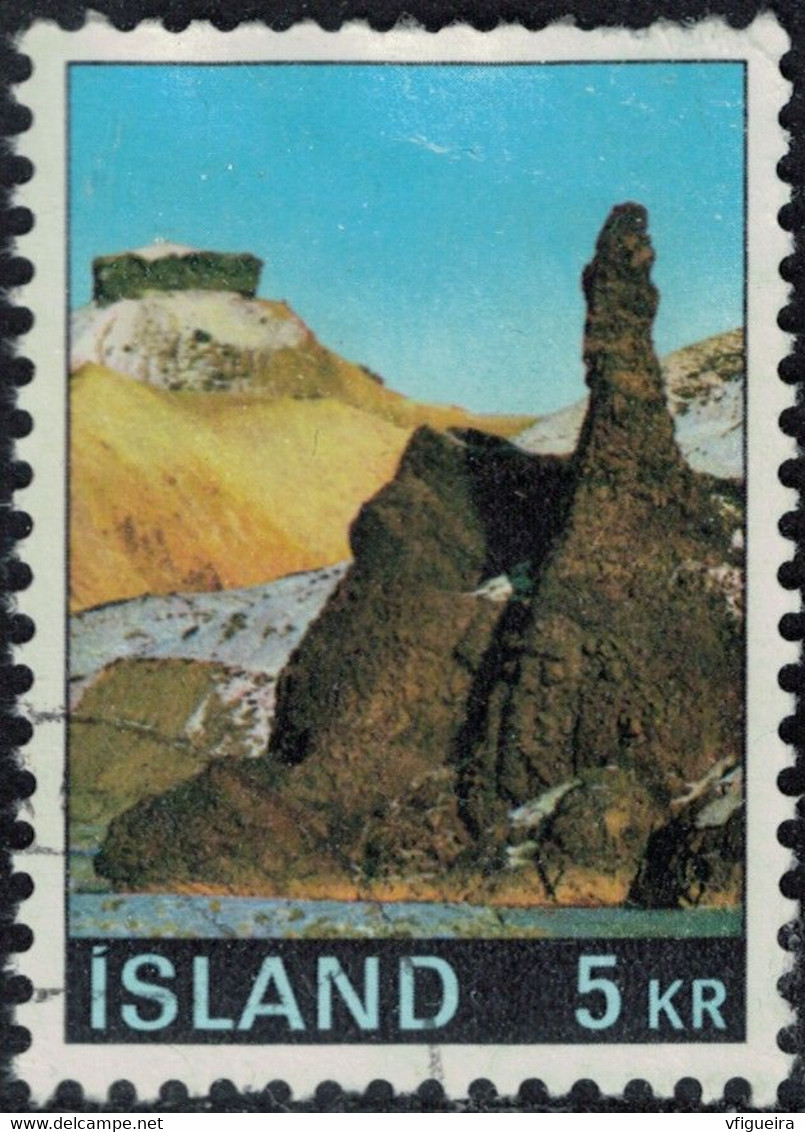 Islande 1970 Oblitéré Used Paysages Montagne Hattver Y&T IS 389 SU - Oblitérés