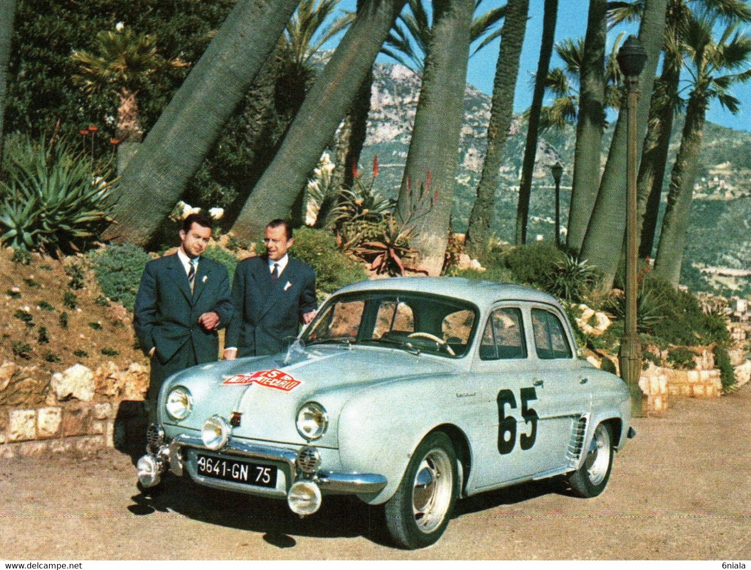 14591 RALLYE MONTE CARLO 1958  MONRAISSE Et FERET Vainqueurs 1ers Dauphine Renault   Course Automobile.    (Recto-verso) - Rally