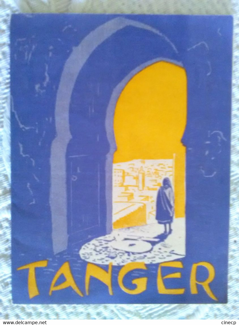 DEPLIANT ANCIEN PUBLICITE TOURISME VOYAGE MAROC TANGER ILLUSTRATEUR Photographie - Tanger