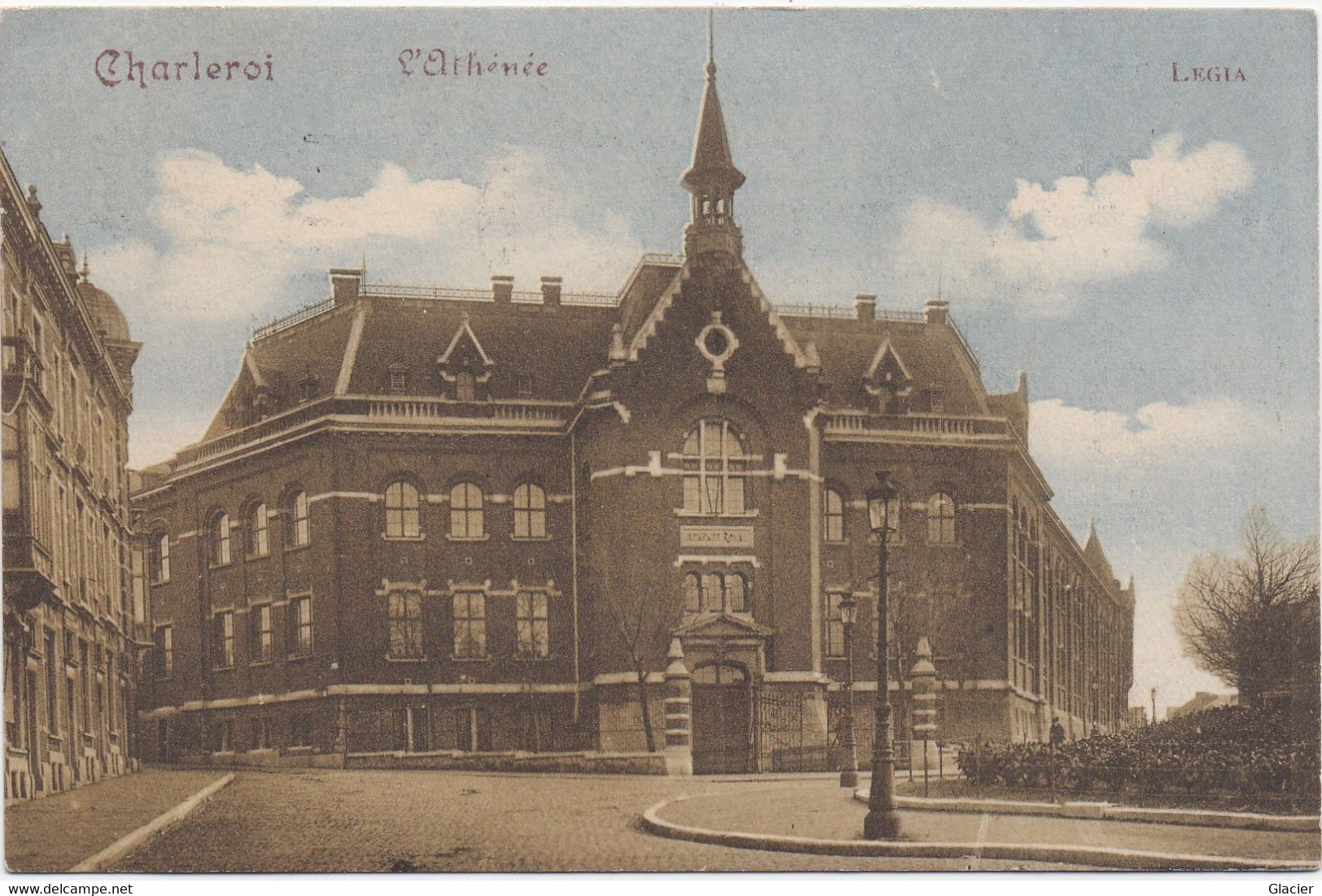 Charleroi - L' Athenée - Feldpostkarte Landsturmbatt. Osnabrück 1915 - Charleroi