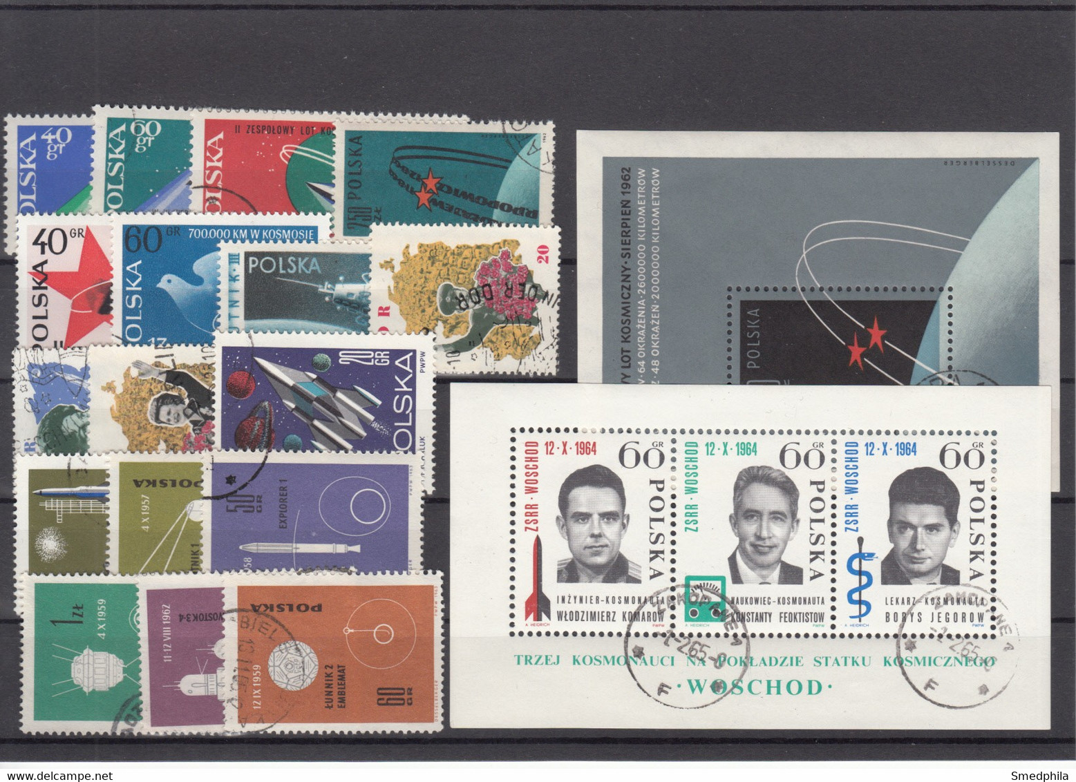 Space - Lot Used Stamps - Verzamelingen