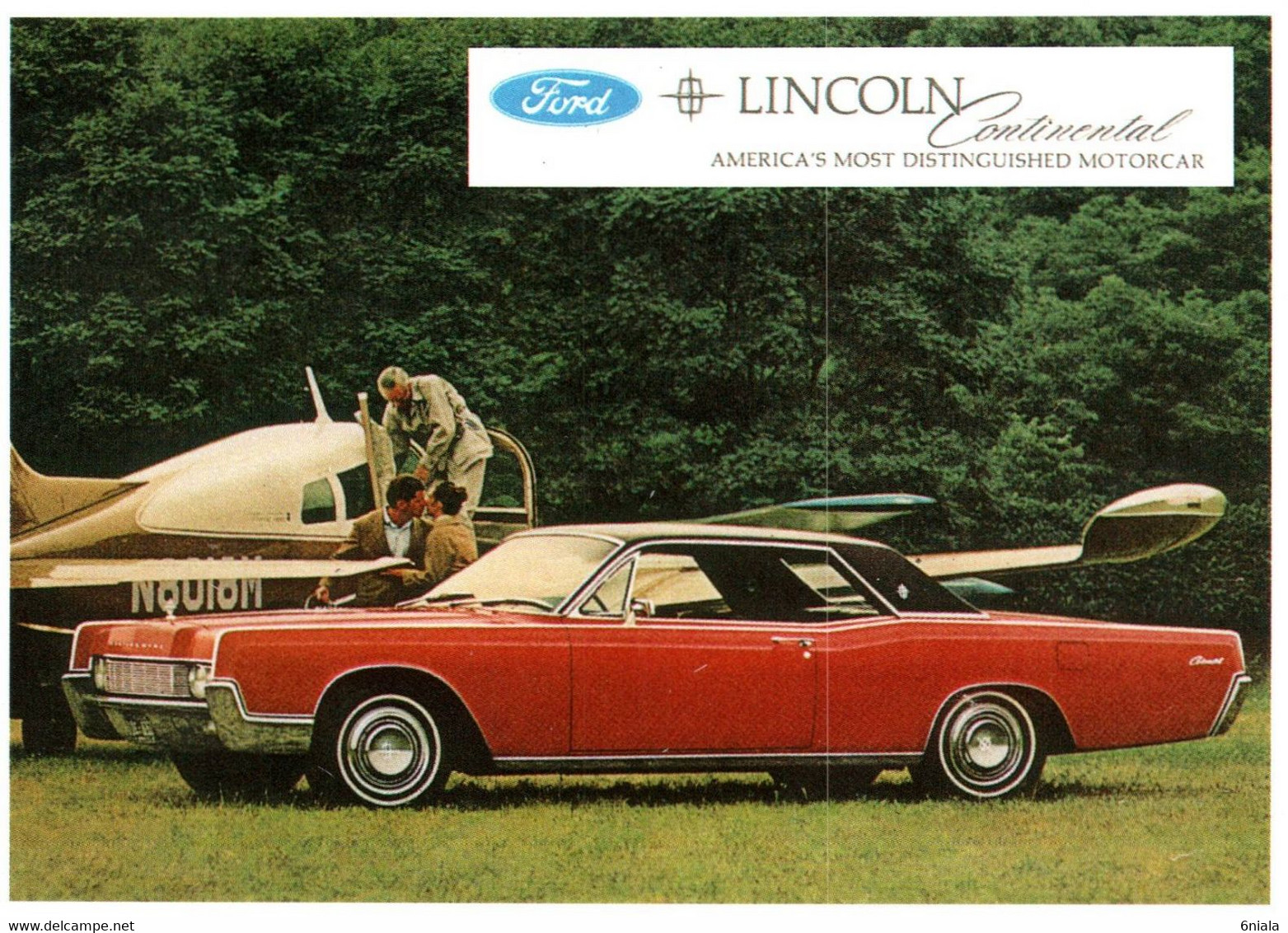 14602 FORD LINCOLN CONTINENTAL  VOITURE Automobile  N° 32  éditions Centenaire .AVION   (Recto-verso) - Turismo