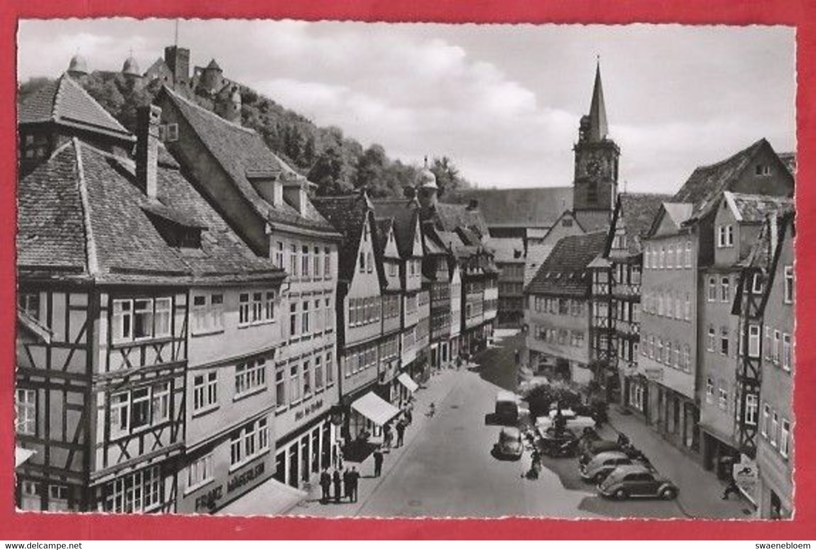 DE.- DUITSLAND WERTHEIM AM MAIN. MARKTPLATZ. ONGELOPEN. Volkswagen. Old Cars - Wertheim