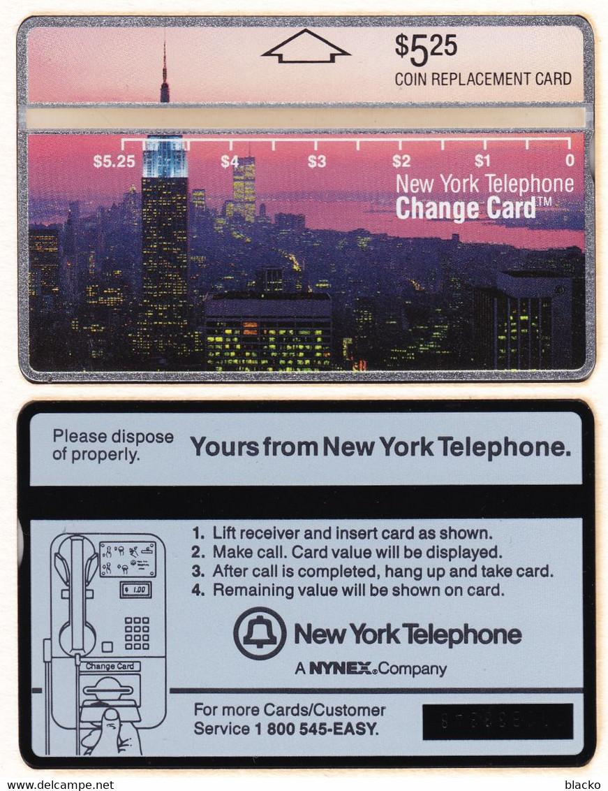 USA - Nynex - 1992 Skyline White Letters - 210B Dbz05 - [1] Hologrammkarten (Landis & Gyr)