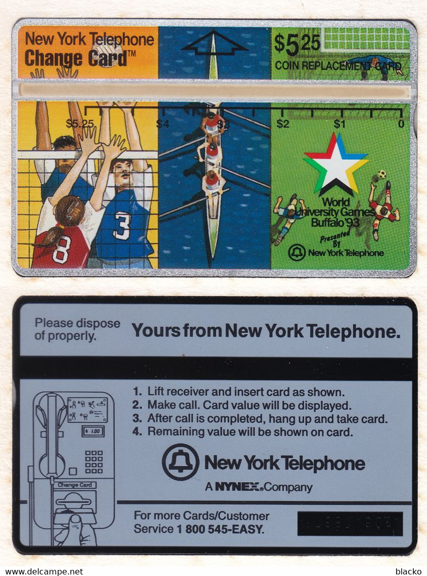 USA - Nynex - 1993 World University Games - 306A Dbz05 - [1] Tarjetas Holográficas (Landis & Gyr)