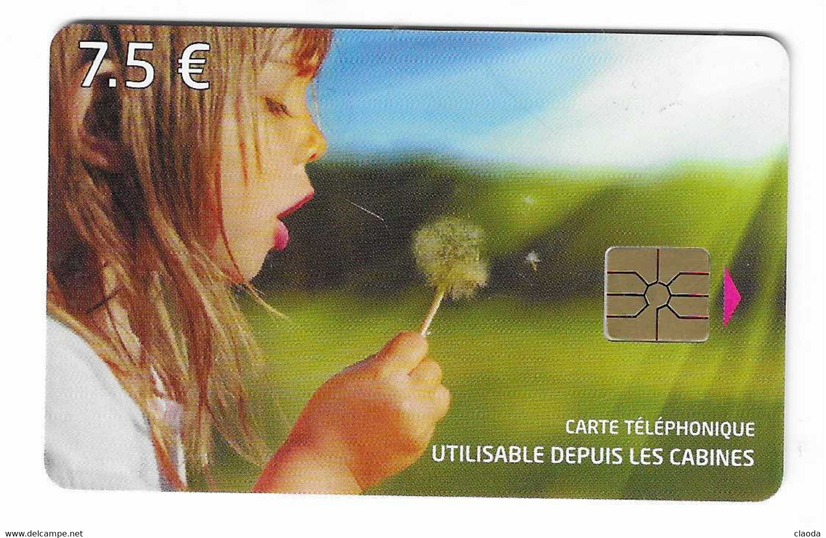 5 TL - TELECARTE   7,50 € (FRANCE) Utilisable Depuis Les Cabines  2015 - ENFANTS - FLEURS - 2014-...