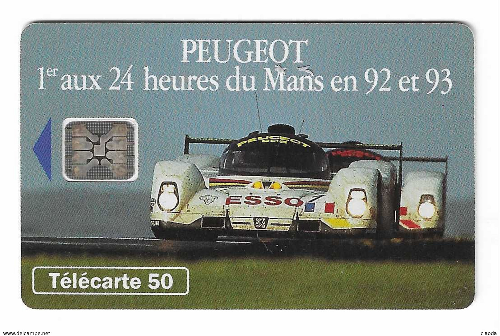 6 TL - TELECARTE  50 (FRANCE) 1993 -PEUGEOT  - 1er Aux 24 H Du Mans 92 Et 93 - 2014-...