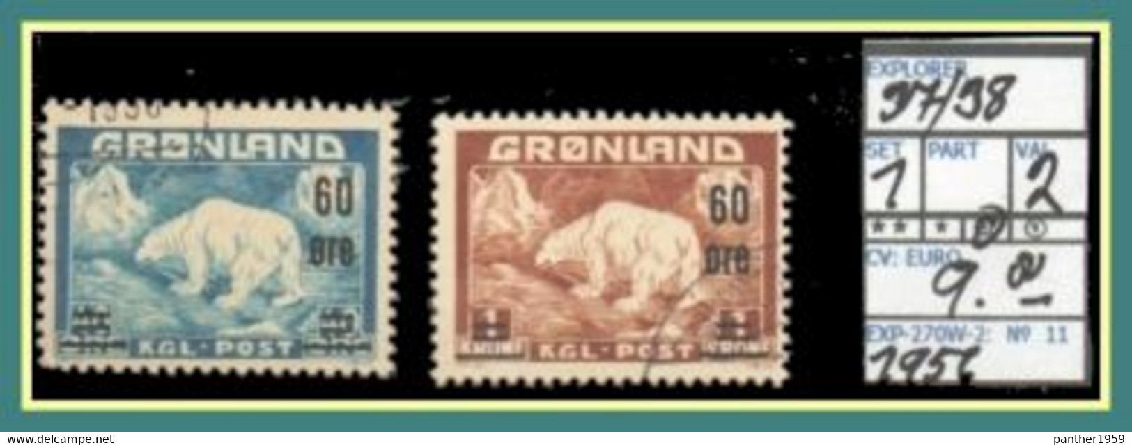 EUROPE>DENMARK#GREENLAND#EXPLORING- ARTIC-POLAR# MNH** (EXP-270W-2 (11) - Fauna ártica