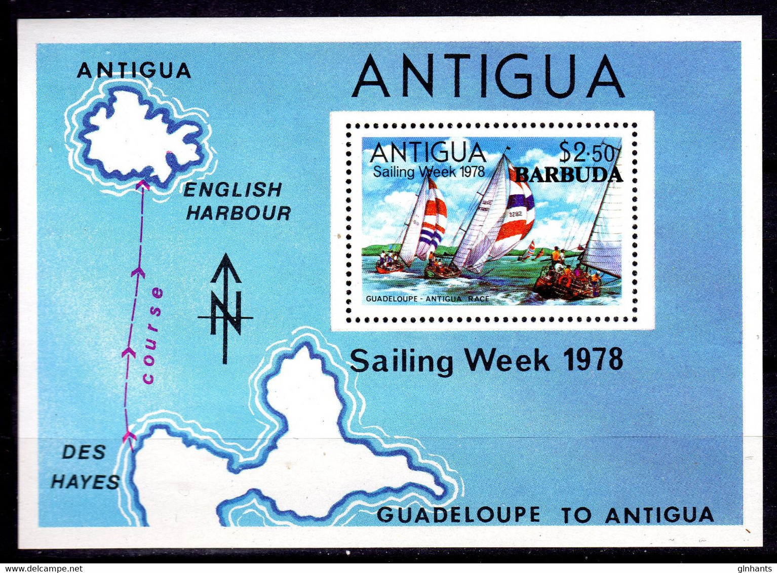 BARBUDA - 1978 SAILING WEEK MS FINE MNH ** SG MS407 - Barbuda (...-1981)