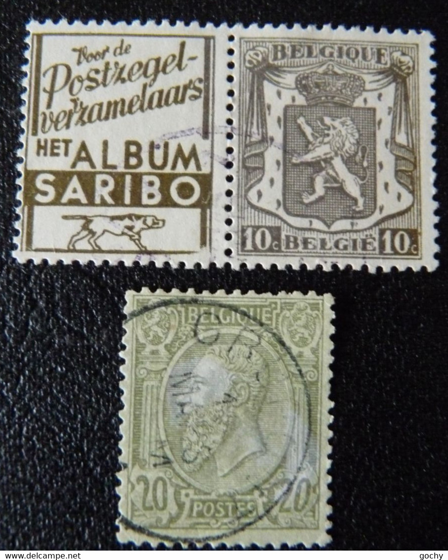 Belgium  :  1936  N° 47 Et PU 75 -cu  Obli.  ;  Cat.: ??,00€     Couleur Différente Décoloration - Ohne Zuordnung