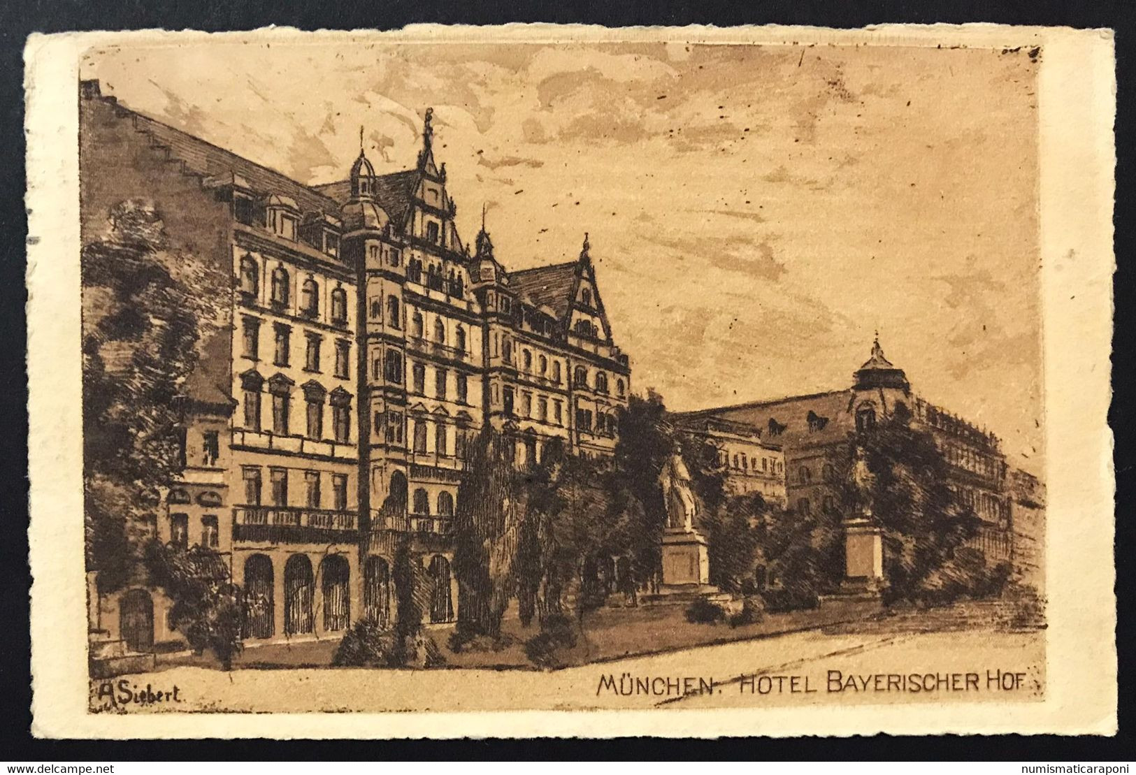 Bayern 15 Pfennig 1911  Su Cartolina Germania  VIAGGIATA  Munchen Hotel Bayerischer Hof COD.C.3943 - Wolfratshausen