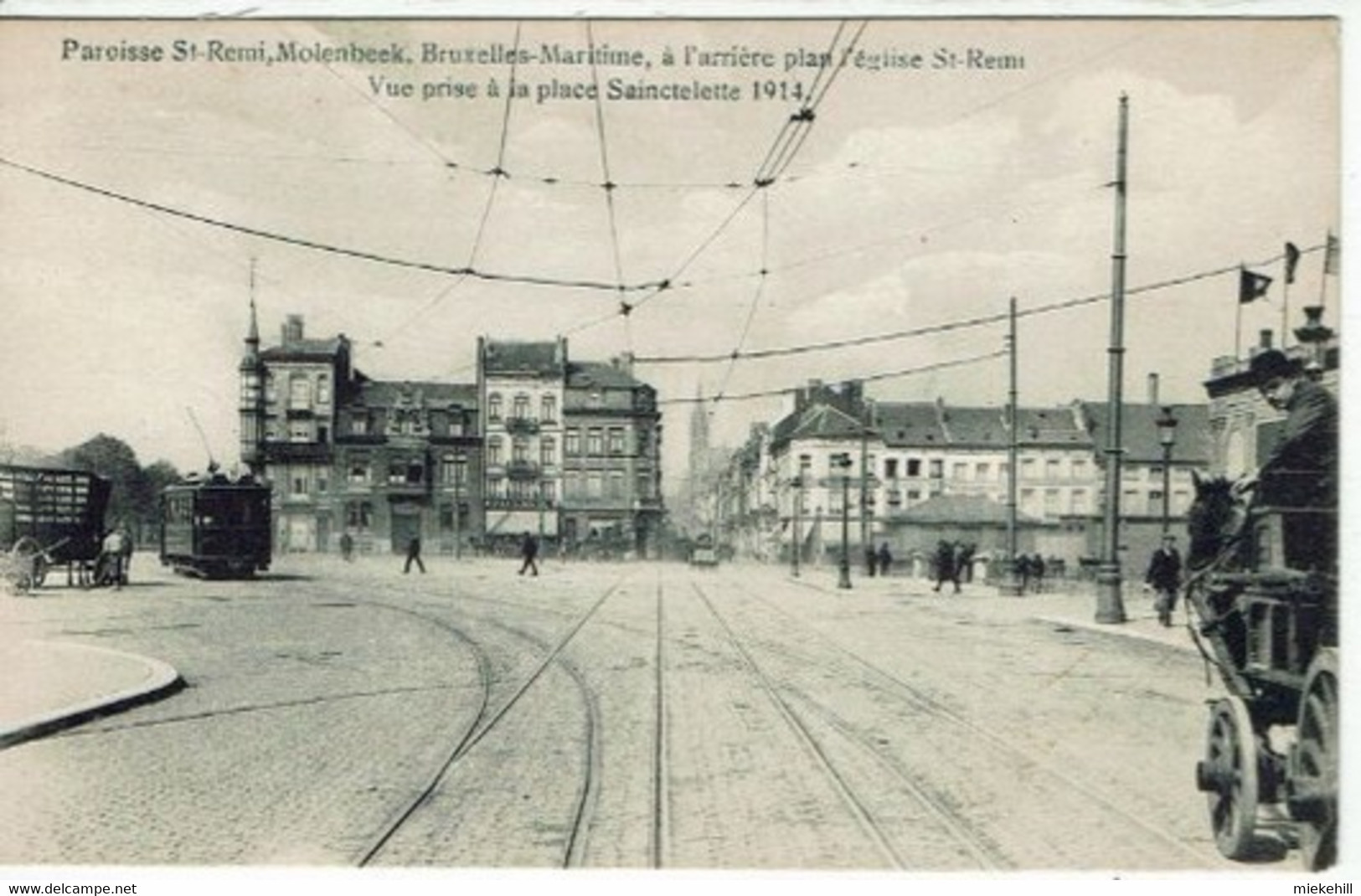 BRUXELLES-MOLENBEEK-PLACE SAINCTELETTE-TRAM B-DROGUERIE-EGLISE SAINT REMI - Molenbeek-St-Jean - St-Jans-Molenbeek