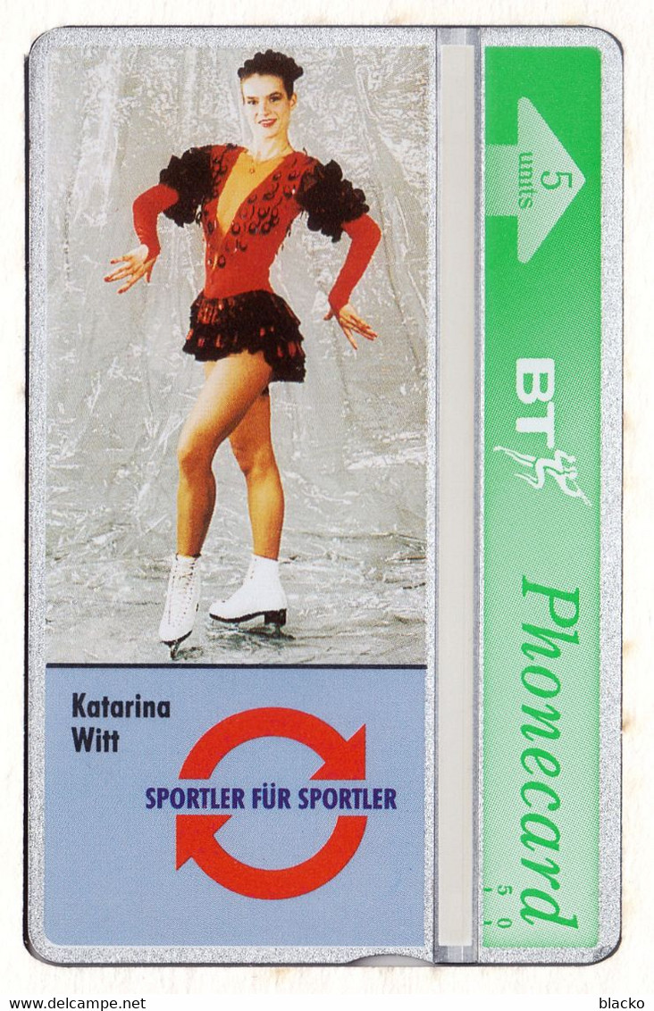 United Kingdom - BT - 1993 308G Katarina Witt 5000ex Dbz05 - BT Werbezwecke