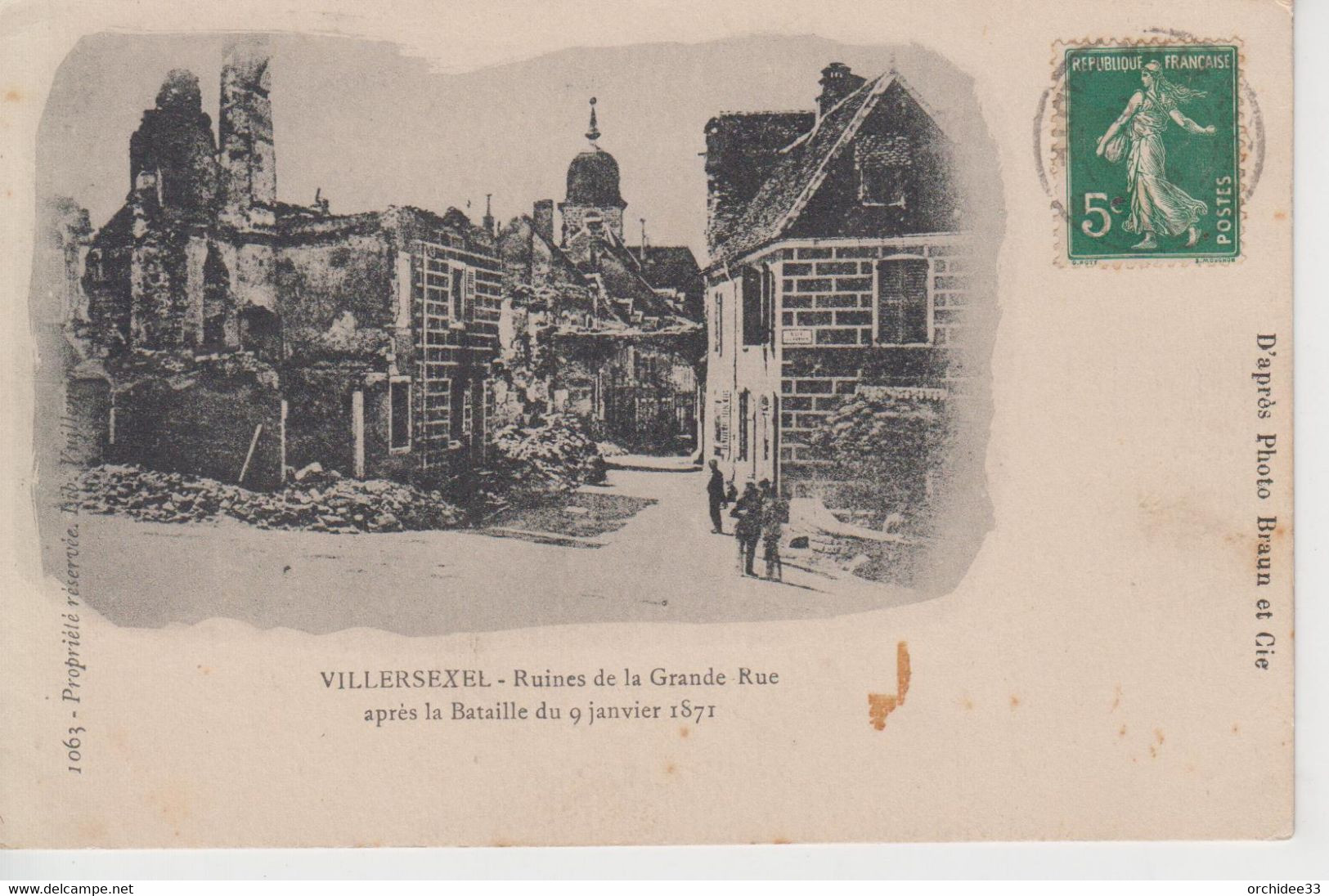 CPA Villersexel - Ruines De La Grande Rue Après La Bataille Du 9 Janvier 1871 (cliché Réduit) - Villersexel