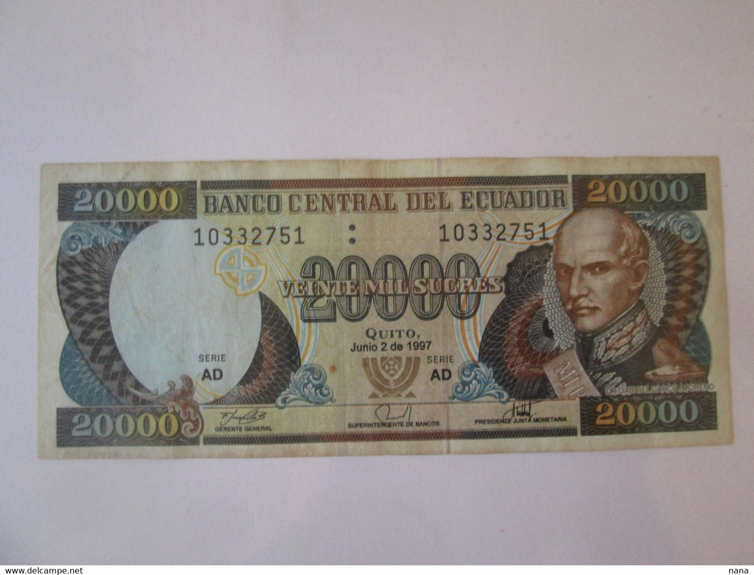Ecuador 20000 Sucres 1997 Banknote - Ecuador