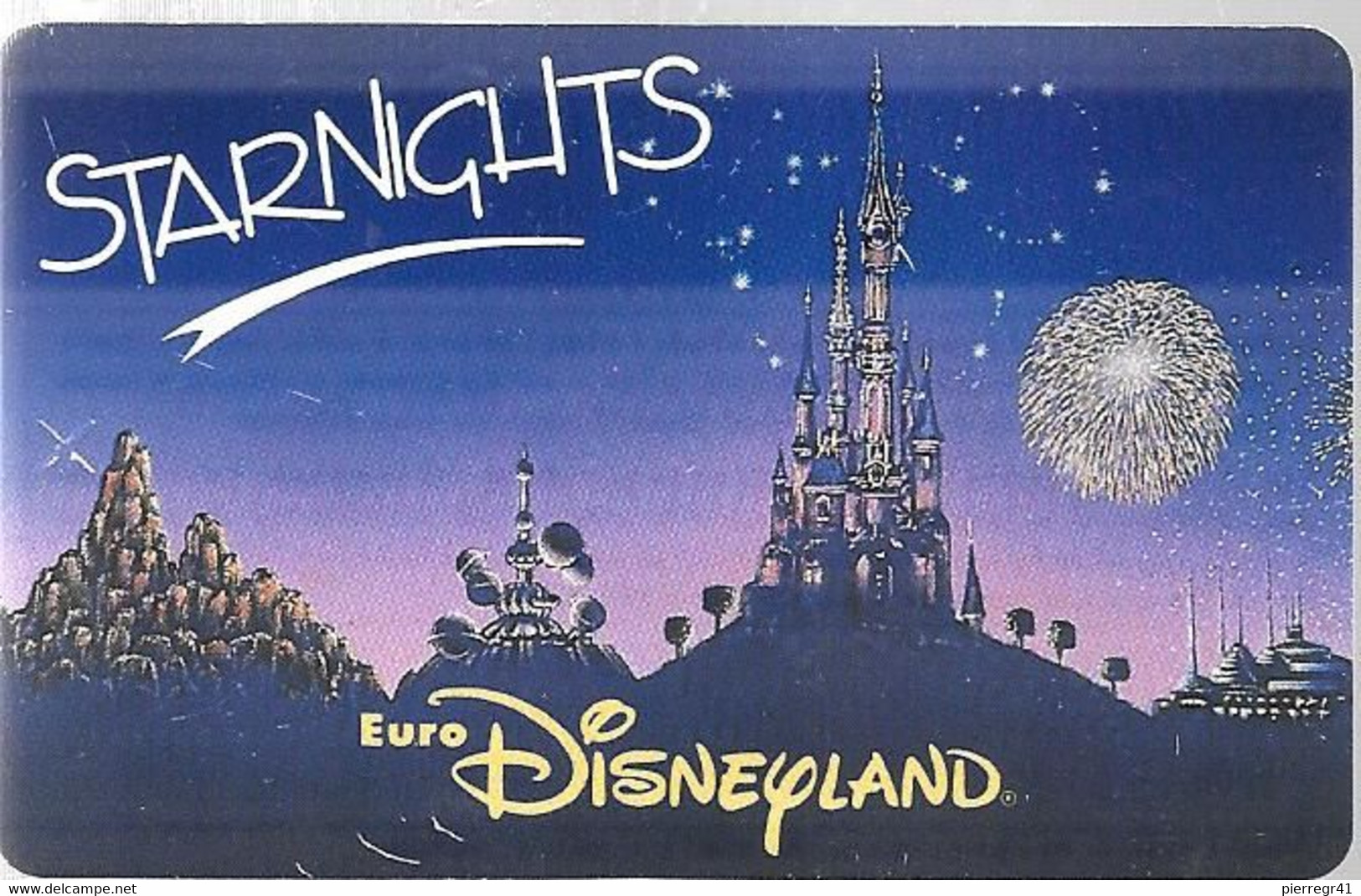 PASS-DISNEYLAND-STARNIGHTS-ADULTE- V°VGE SE 00072-VALIDE 1 JOUR APRES 17H-TBE -RARE - Disney Passports