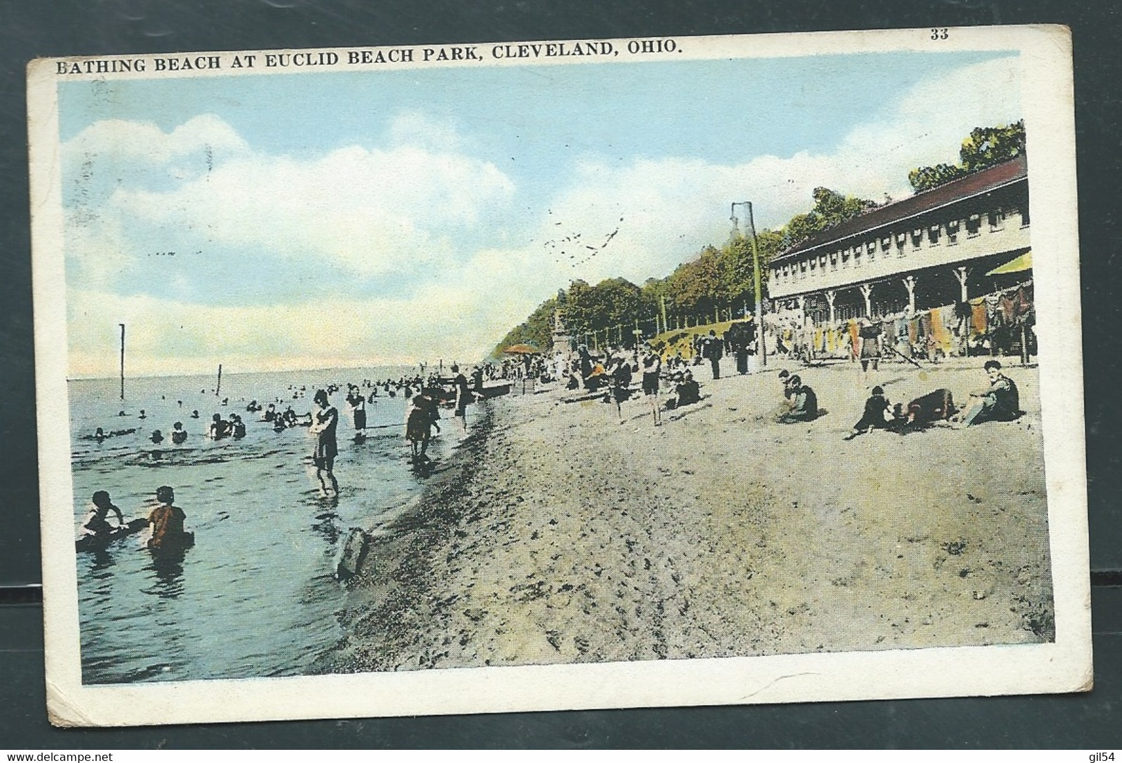 Bathing Beach At Euclid Beach Park, Cleveland, Ohio  -  Dao 20067 - Cleveland