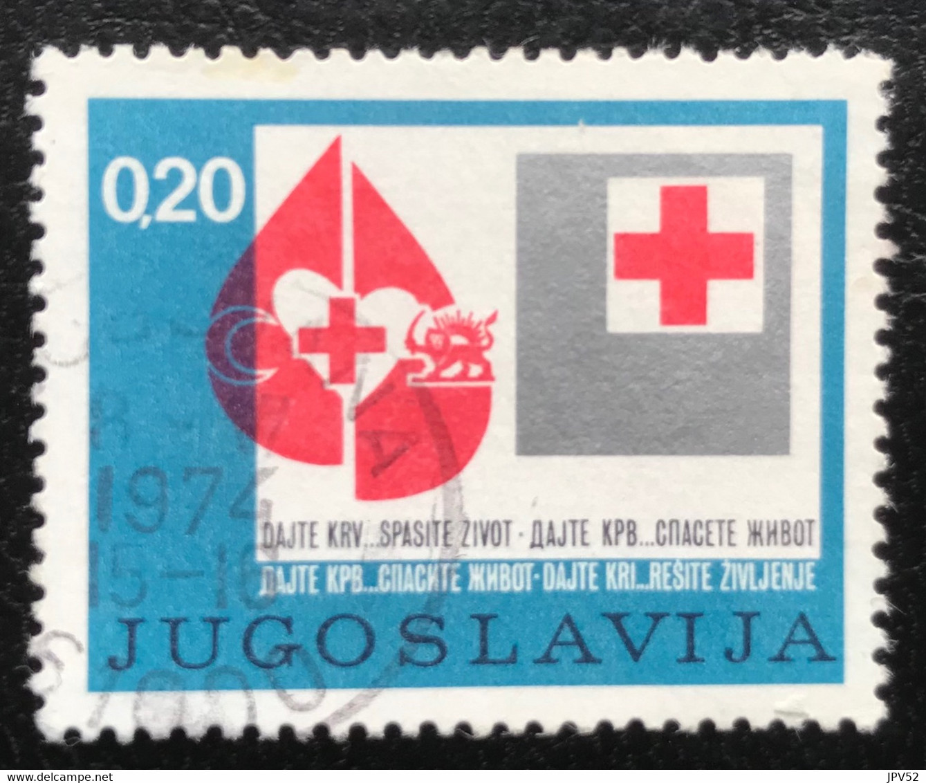 Joegoslavië - Jugoslavija - C12/6 - (°)used - 1974 - Michel 46 - Rode Kruis - Impuestos