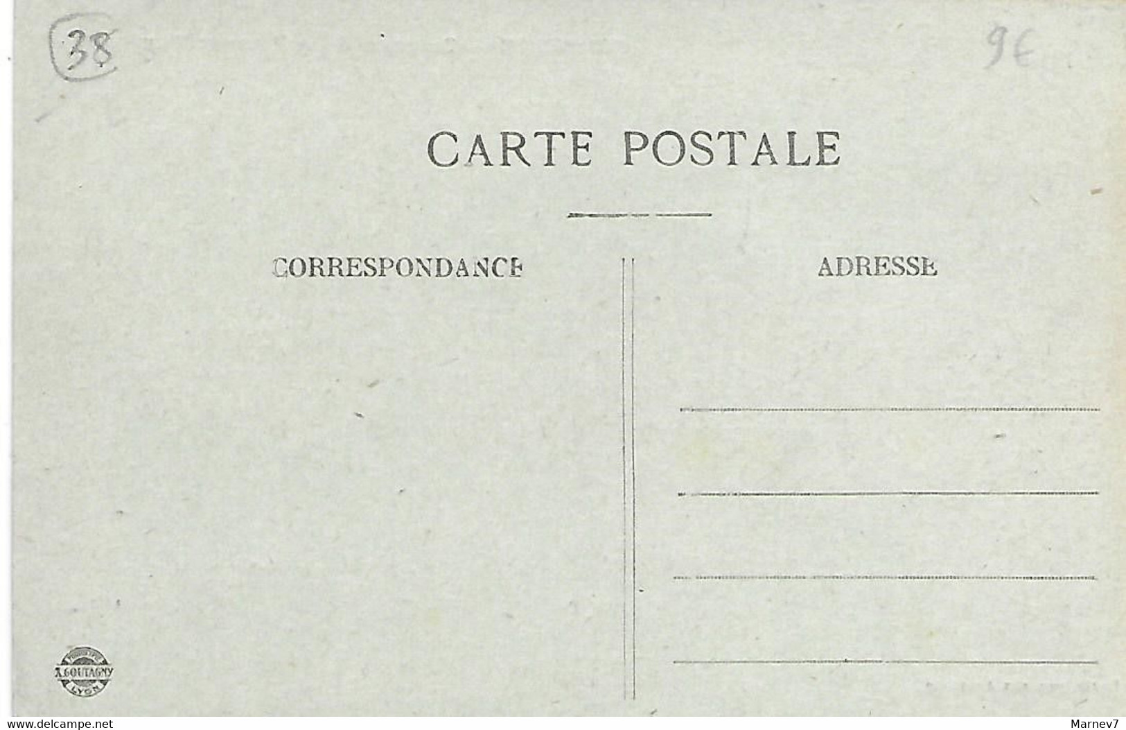 38 Isère - CPA - CORBELIN - Quartier De La Poste Et L'Avenue - Corbelin