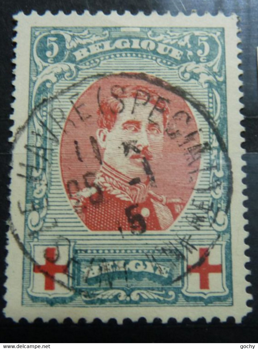 Belgium  :  1915 -  N° 132A Obli   ;  Cat.: 18,00€     Dent 12/14 - 1914-1915 Croix-Rouge