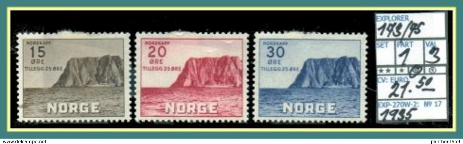 EUROPE>NORWAY##EXPLORING- ARTIC-POLAR#SEA# MNH** (EXP-270W-2 (17) - Préservation Des Régions Polaires & Glaciers