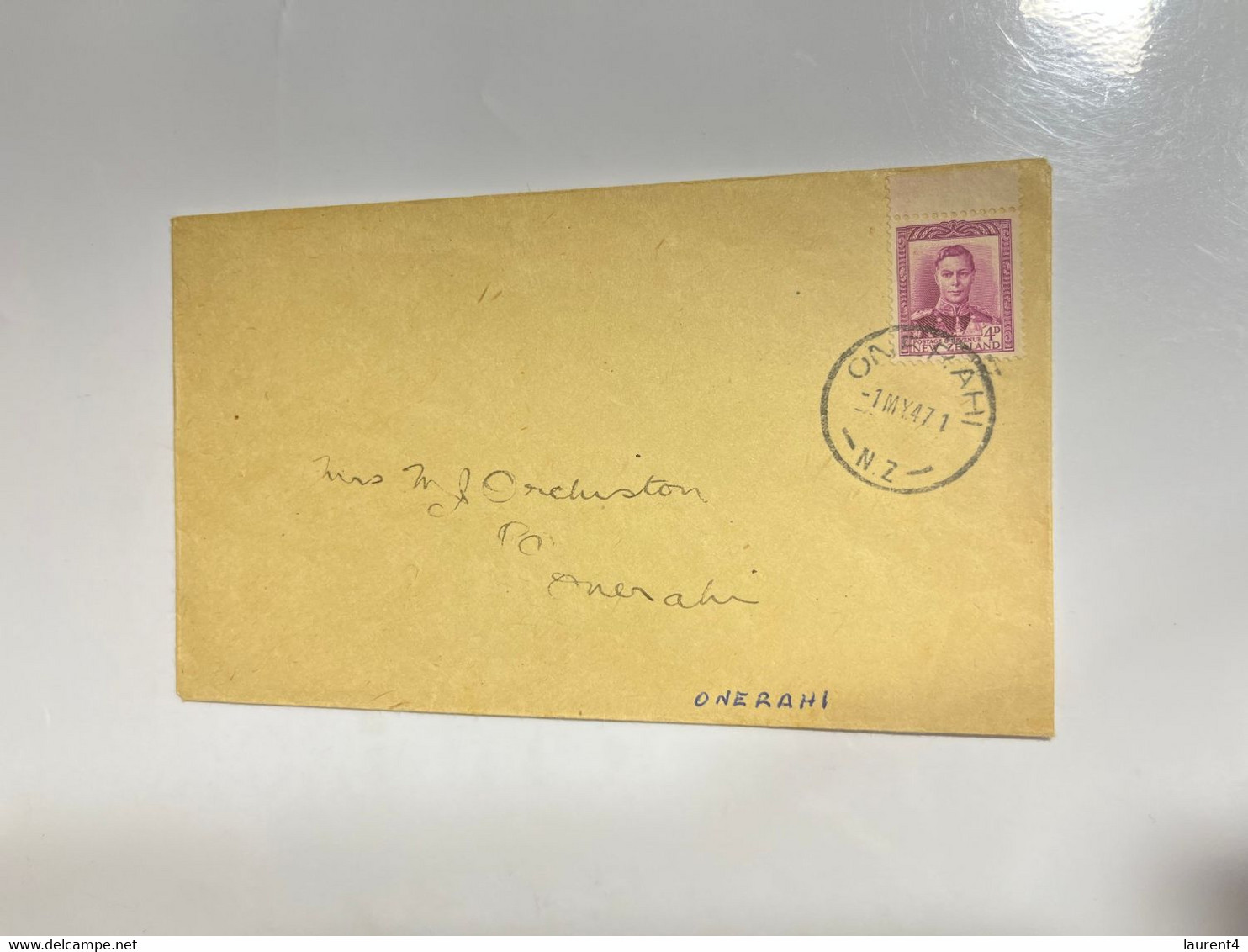 (3 L 49) New Zealand (cover Posted)  - 1947 - Lettres & Documents