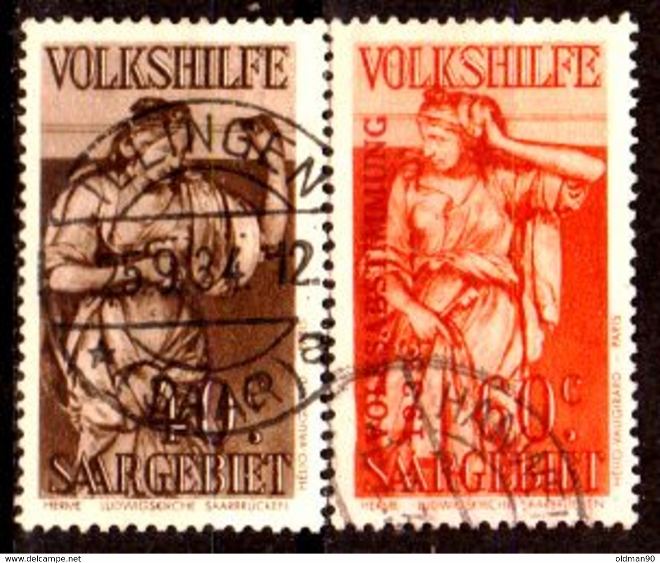 Sarre-152- Original Values Issued In 1934 (o) Hinged - Quality In Your Opinion. - Andere & Zonder Classificatie