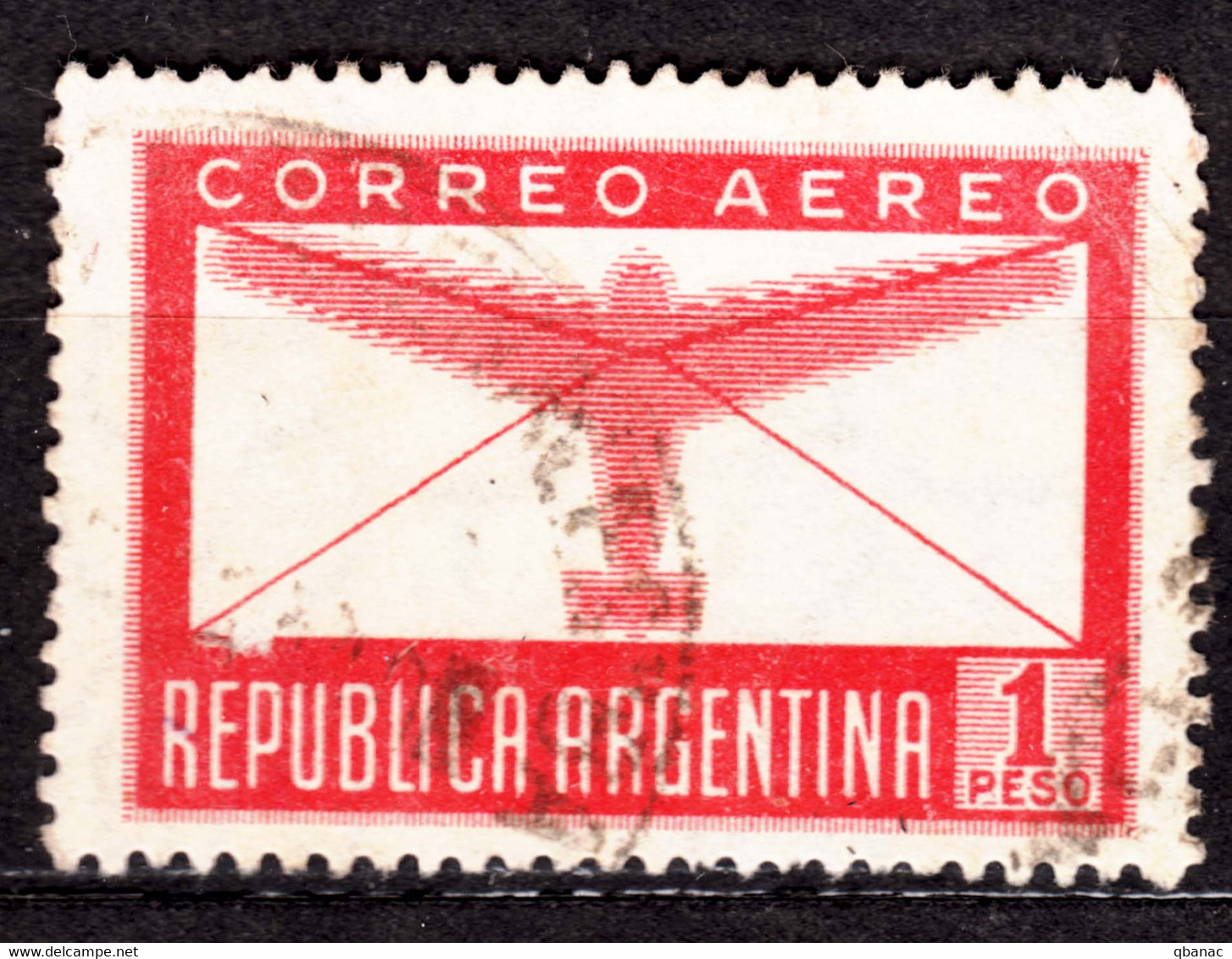 Argentina 1942/1951 Airmail Mi#471 Used - Usados
