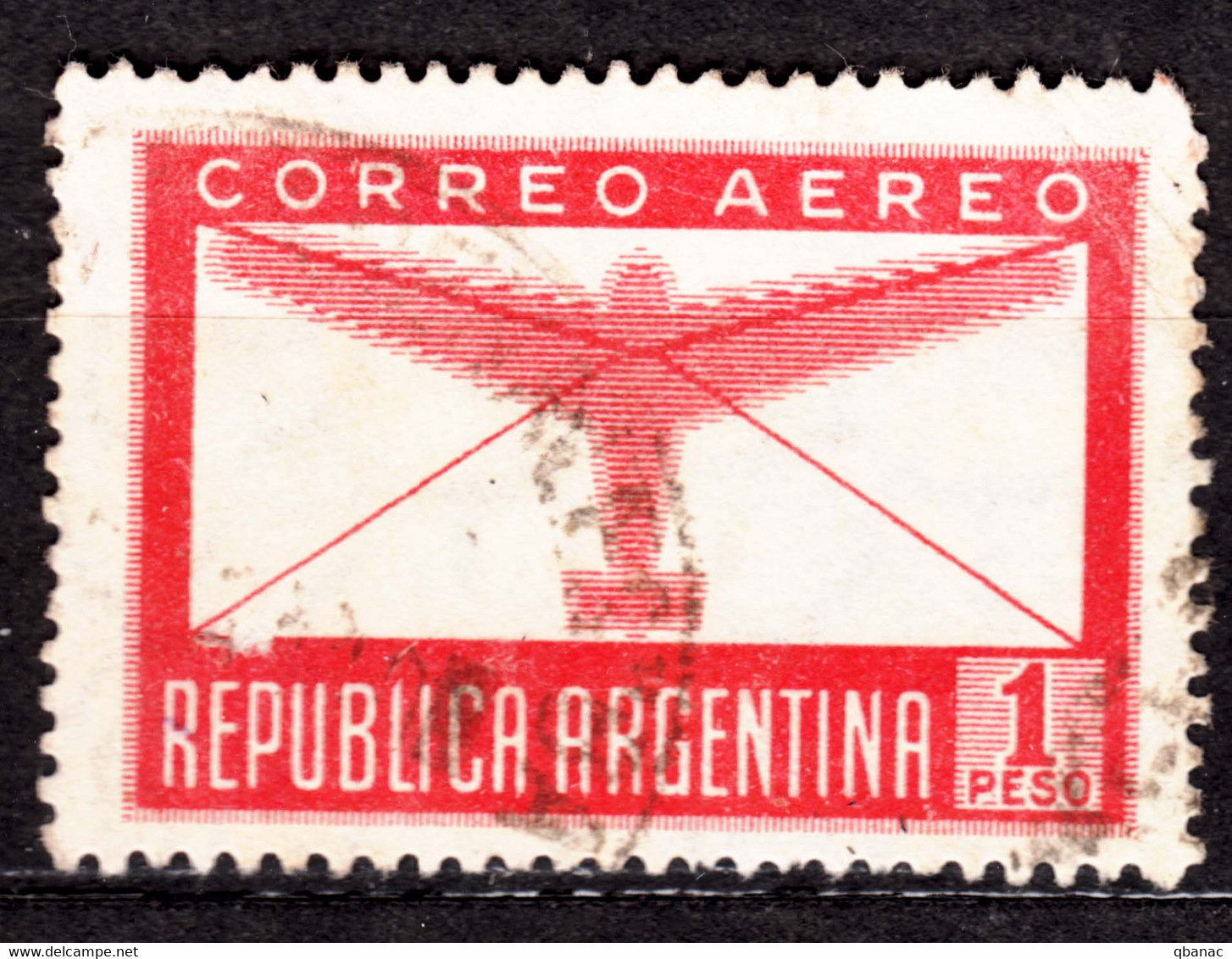 Argentina 1942/1951 Airmail Mi#471 Used - Usati